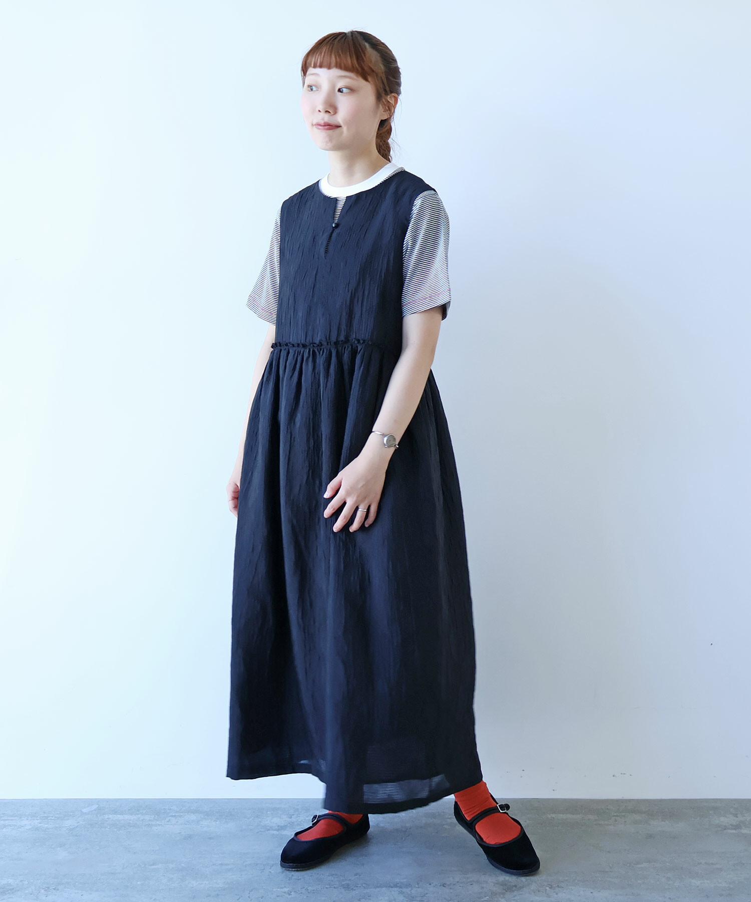 AMBIDEX Store ○ おはな ダイヤジャカード ワンピース(F シロ): bulle