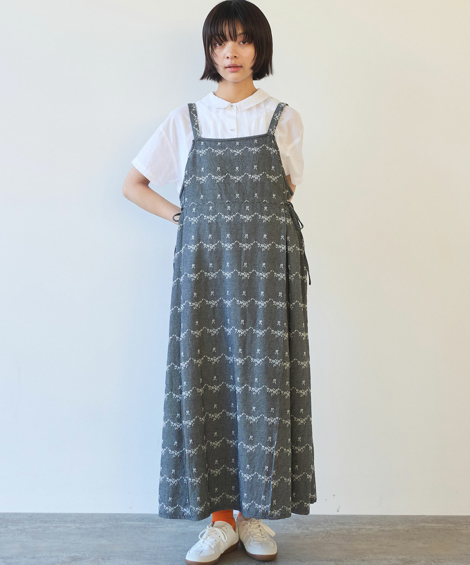 AMBIDEX Store △〇 デニム調 hana ジャカード ワンピース(F