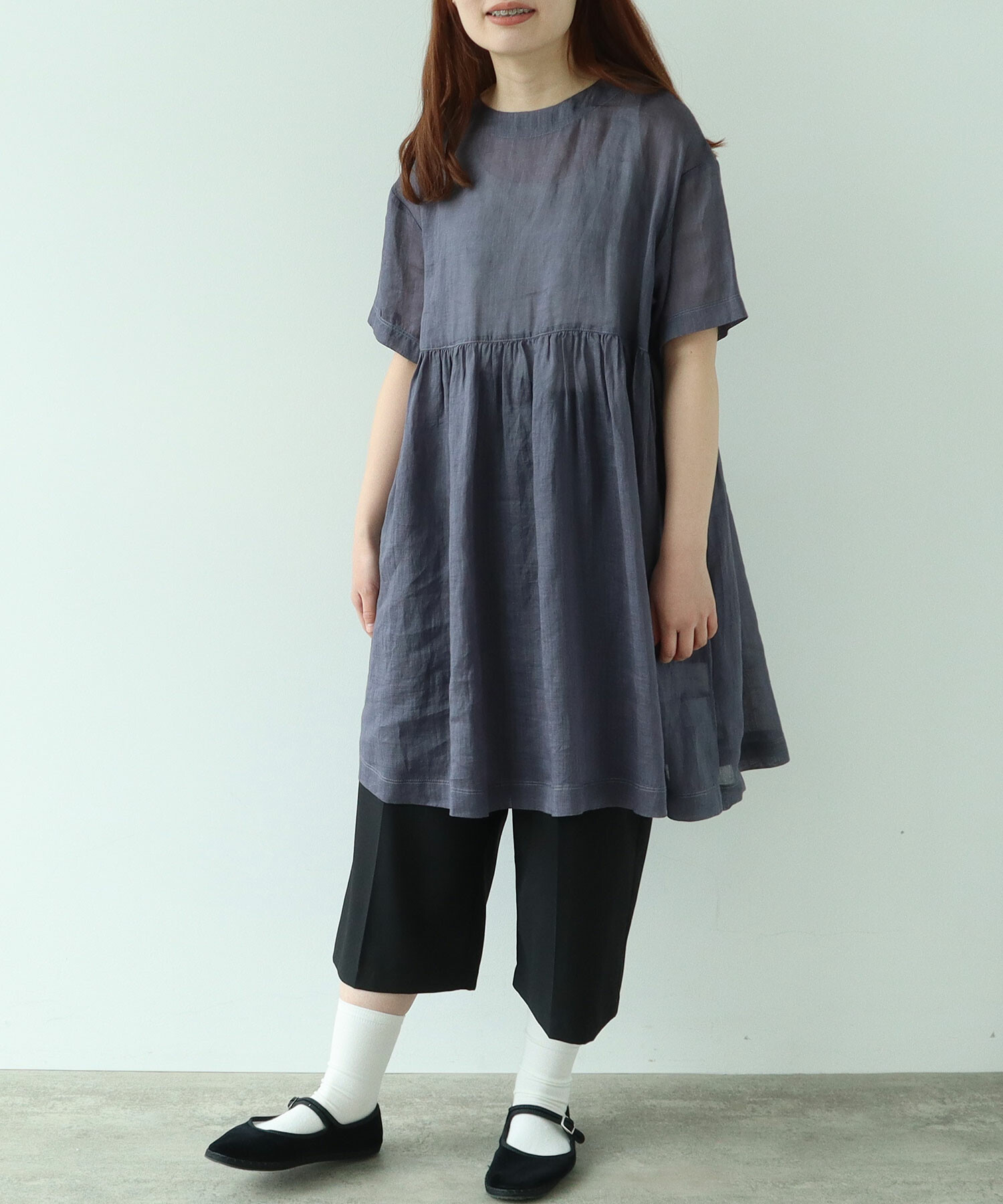 AMBIDEX Store 〇 T/R みじかめスラックス(F クロ): bulle de savon