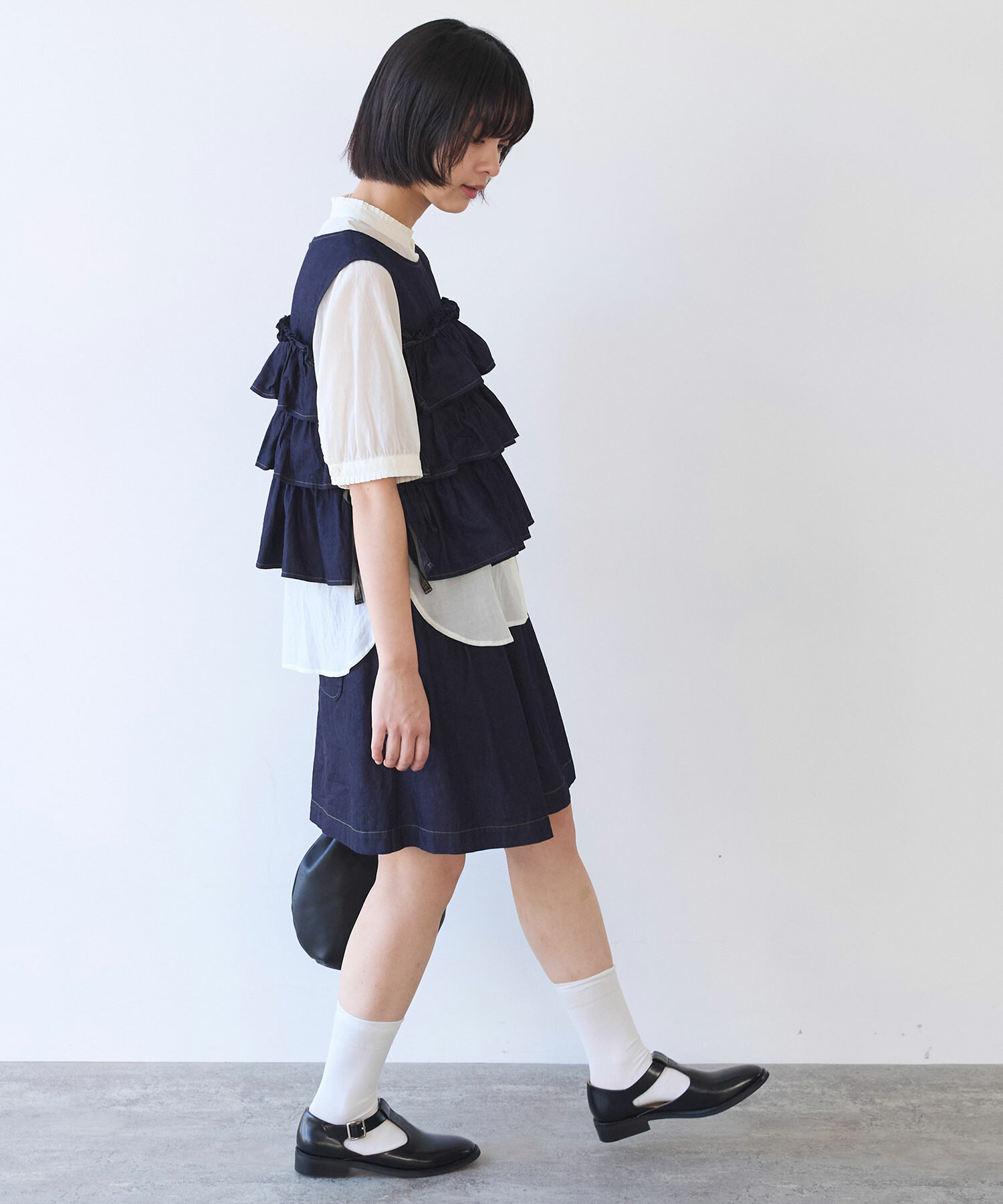 AMBIDEX Store △〇 5.5oz denim キュロットパンツ(F インディゴ