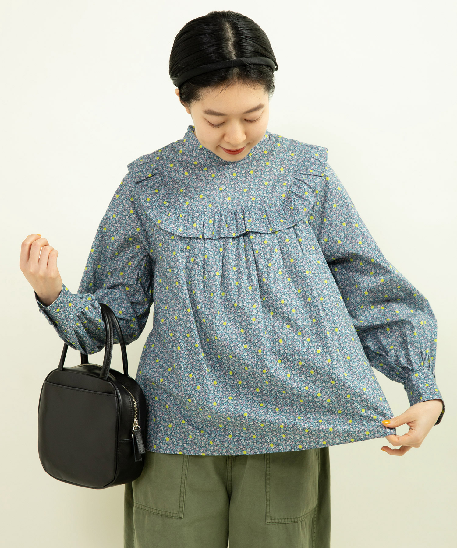 AMBIDEX Store △○ICY LEATHER BOSTON 裏地チェックBAG(F