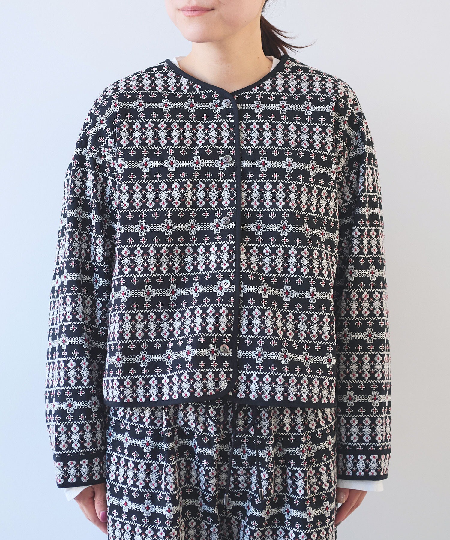 AMBIDEX Store ○総刺繍haori 2way ブラウス(F コン): yuni