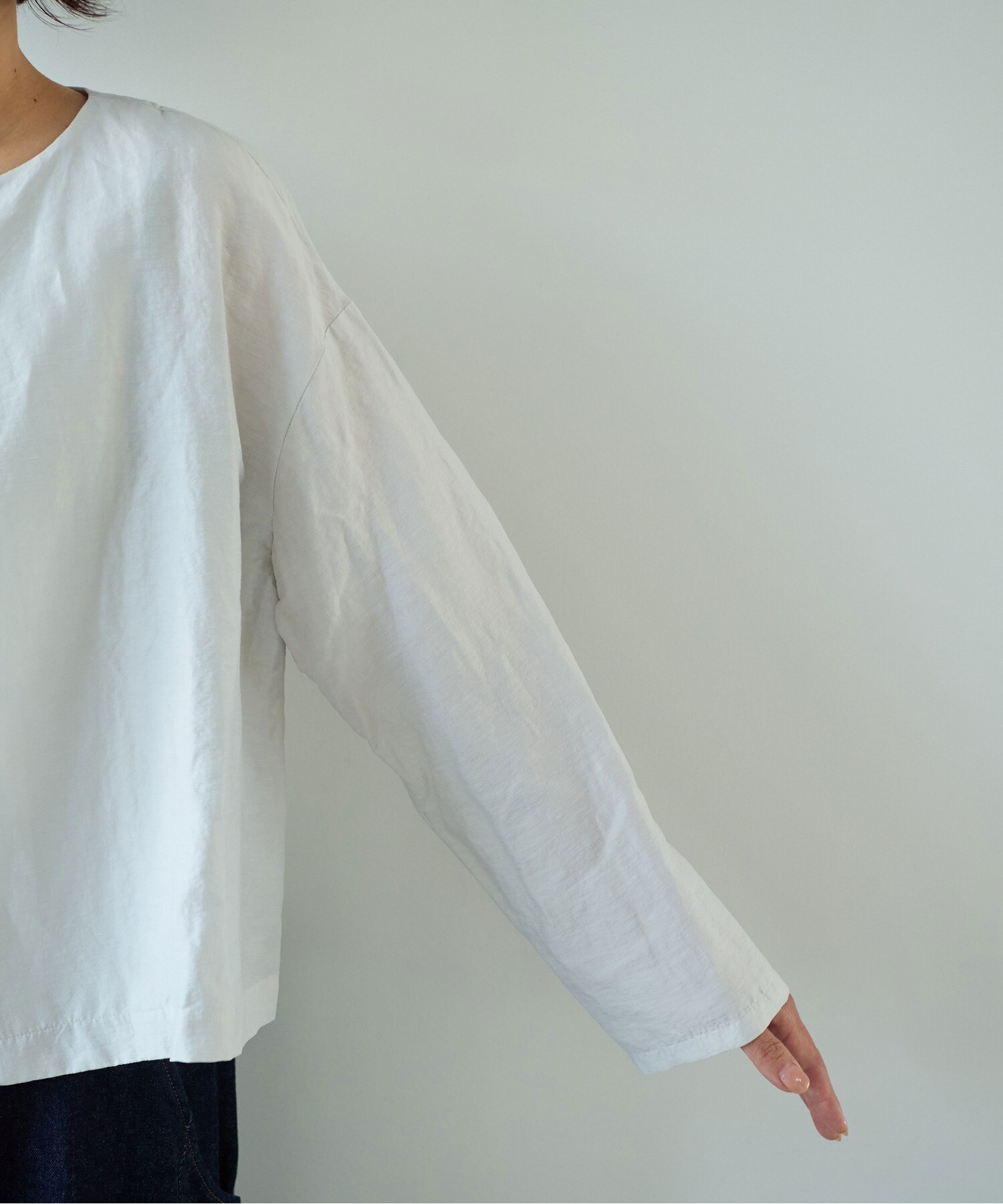 AMBIDEX Store Vis/L/Ny Sheer haori ブラウス(F クロ): yuni