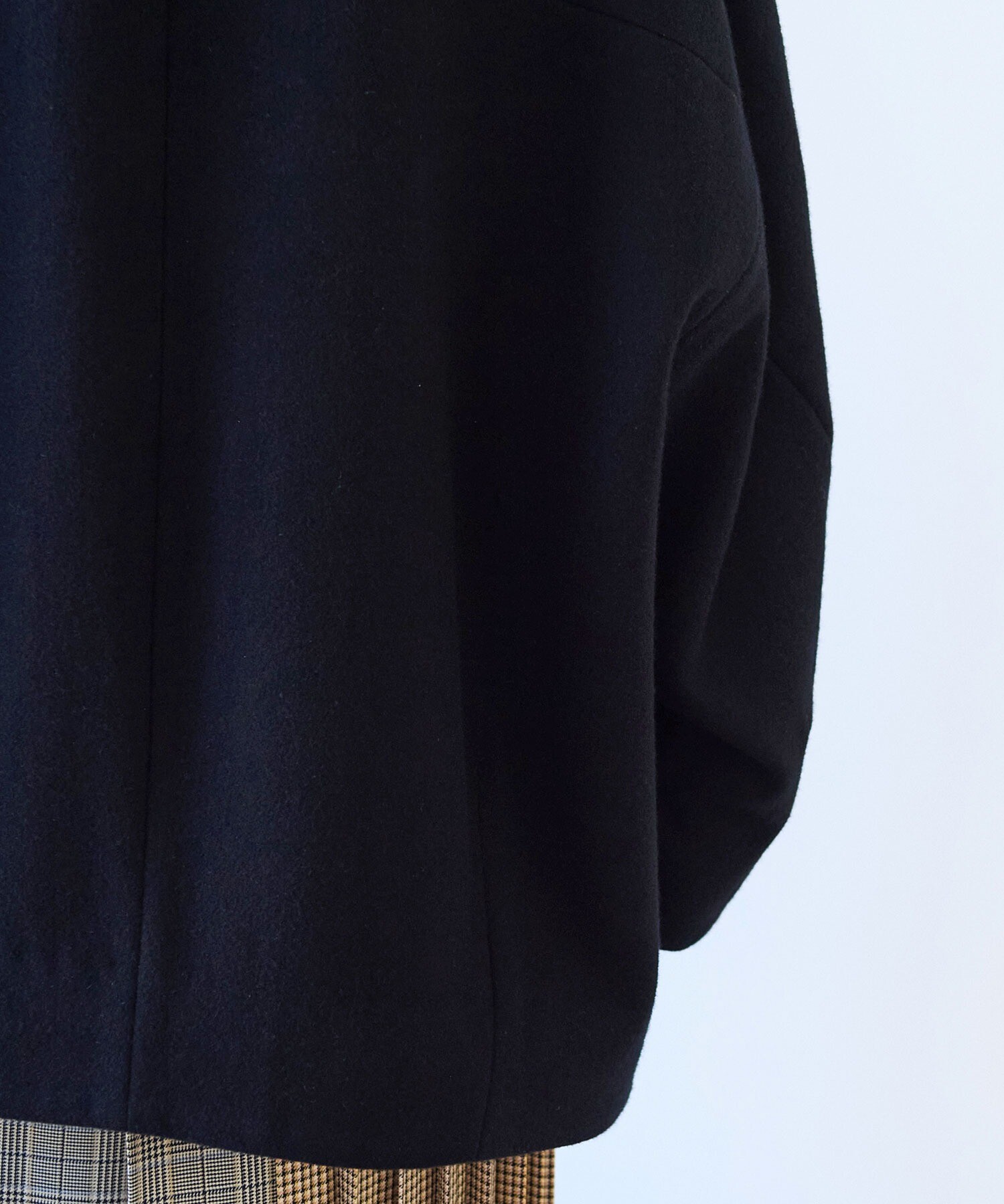 AMBIDEX Store ○ウールsuper100 middle length cocoonコート(F グレー