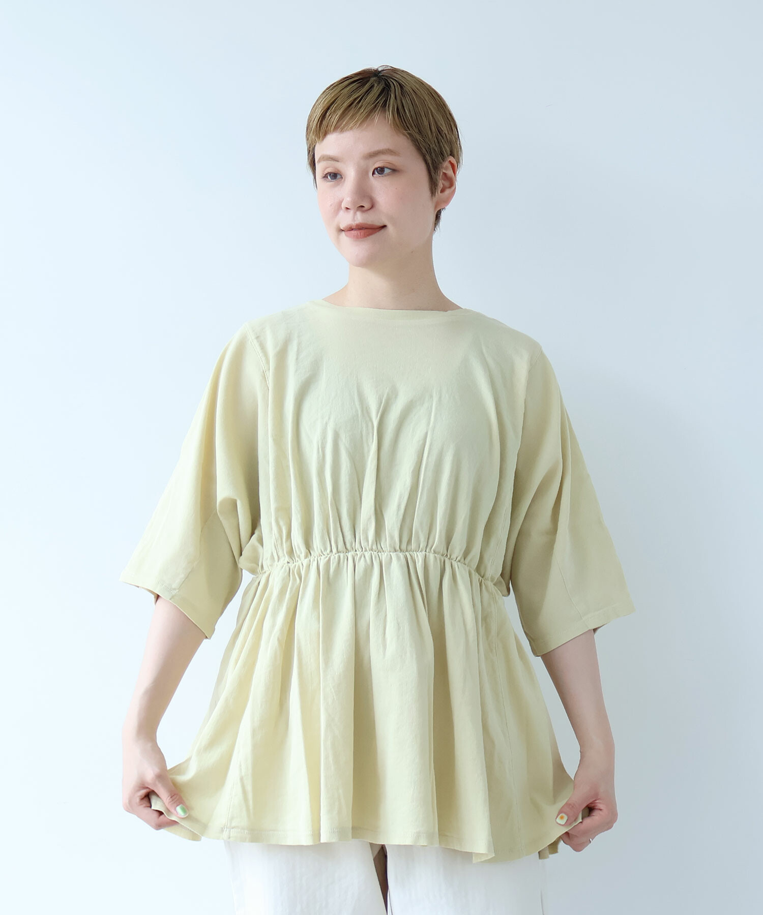 AMBIDEX Store CHIJIMI DOLMAN プルオーバー(F CREAM): buoybuoy
