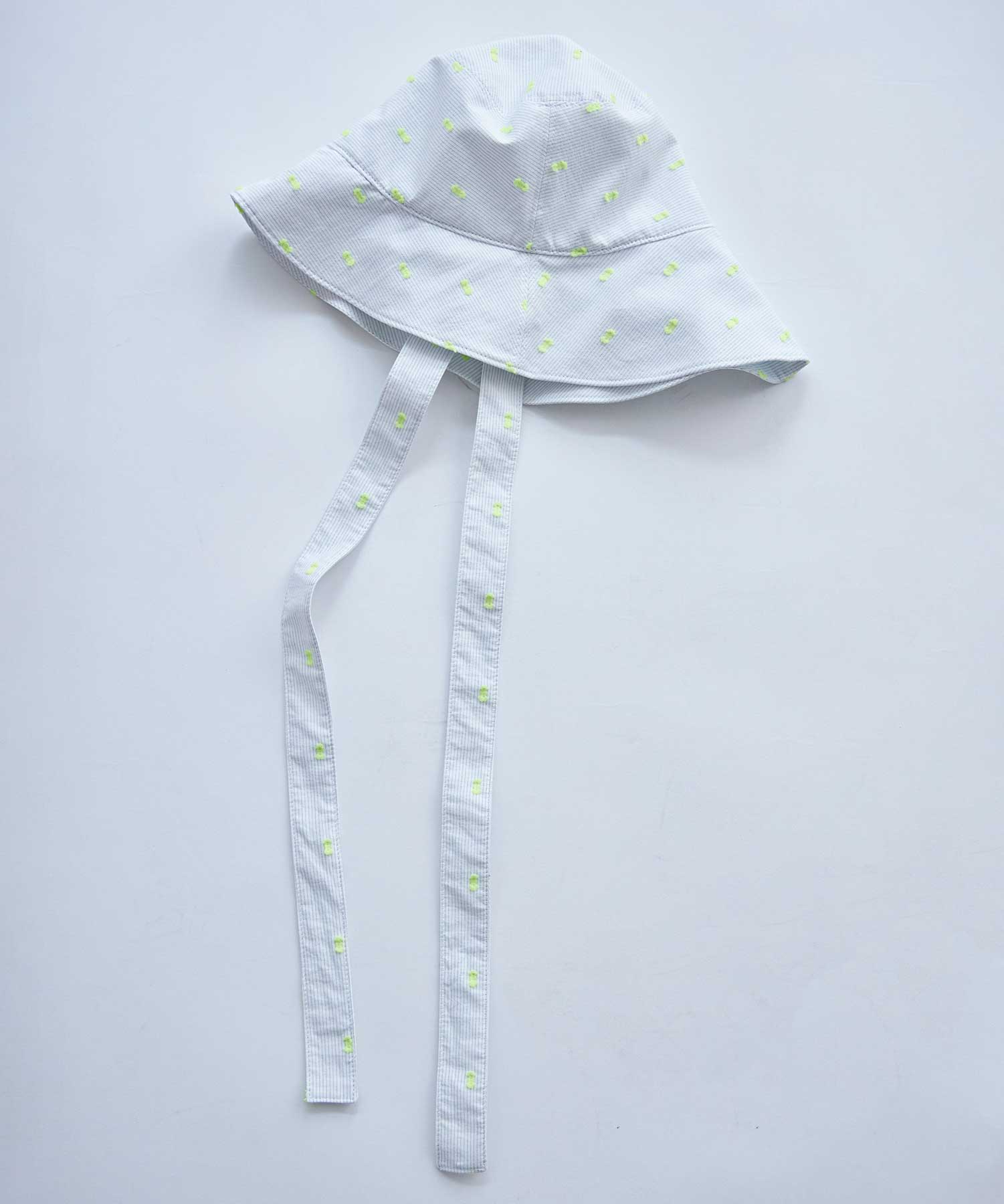 AMBIDEX Store ○CUT DOBBY ハット(F WHT×YEL): FLAT-cic-HATENA