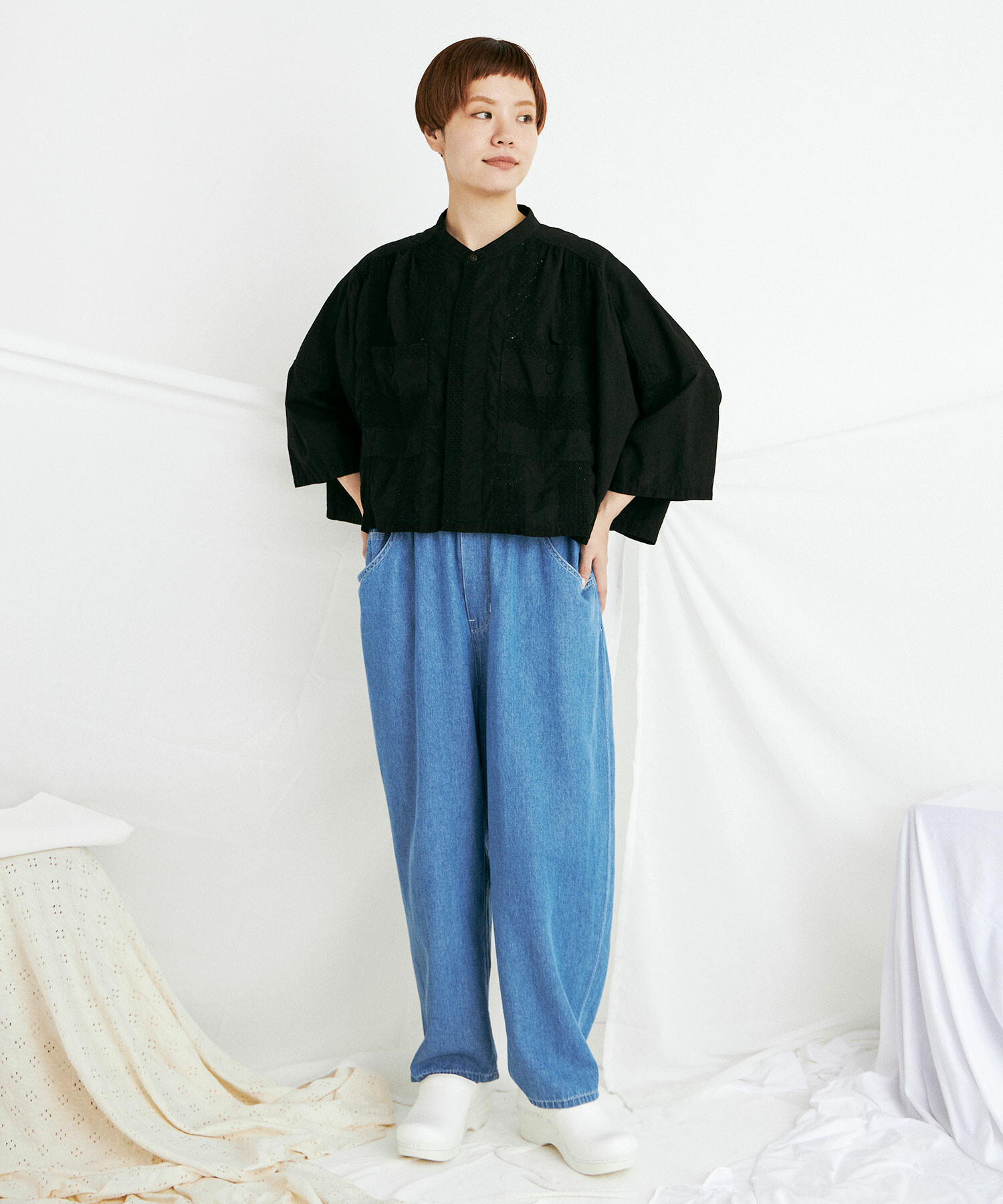 buoy buoy　ROPE DENIM 5pocket EASY パンツ AMBIDEX Store ROPE DENIM 5pocket EASY パンツ(F INDIGO): buoybuoy