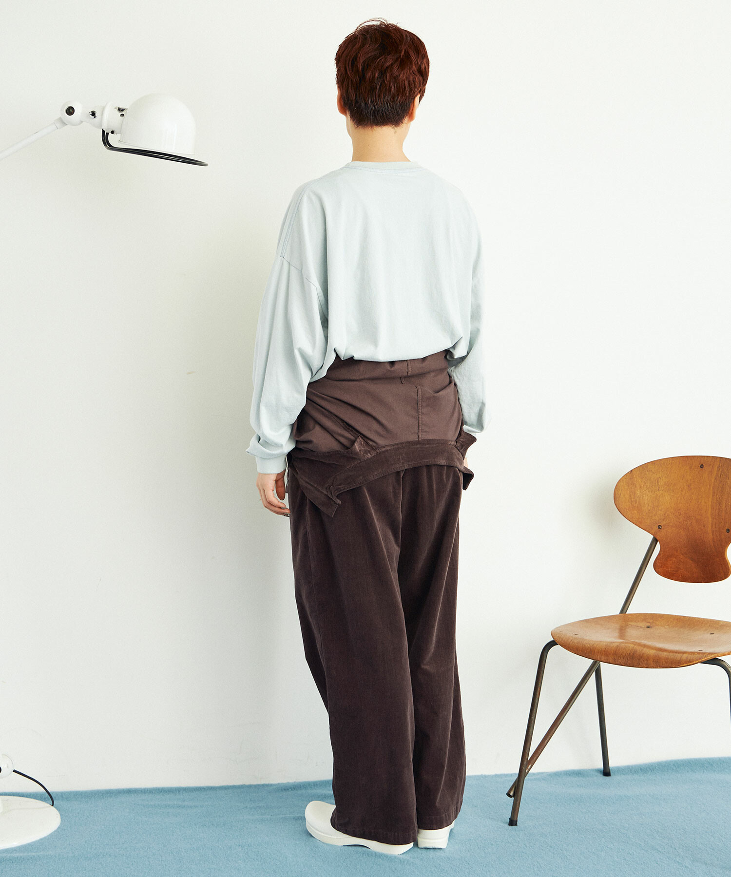 AMBIDEX Store ○スラブ別珍 製品染 ジャンプスーツ(F COFFEE): buoybuoy