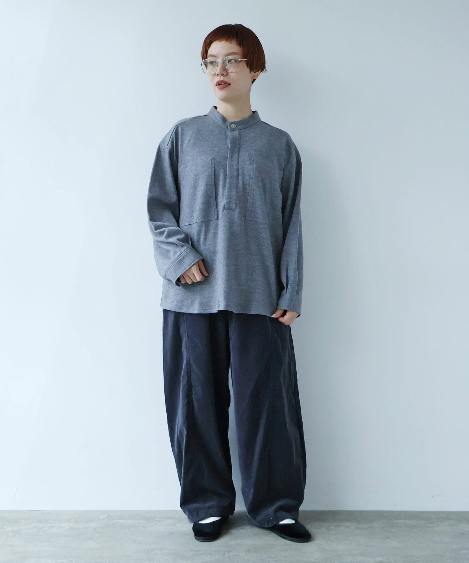 AMBIDEX Store 【予約販売】○スラブ別珍 製品染 CURVE パンツ(F SKY