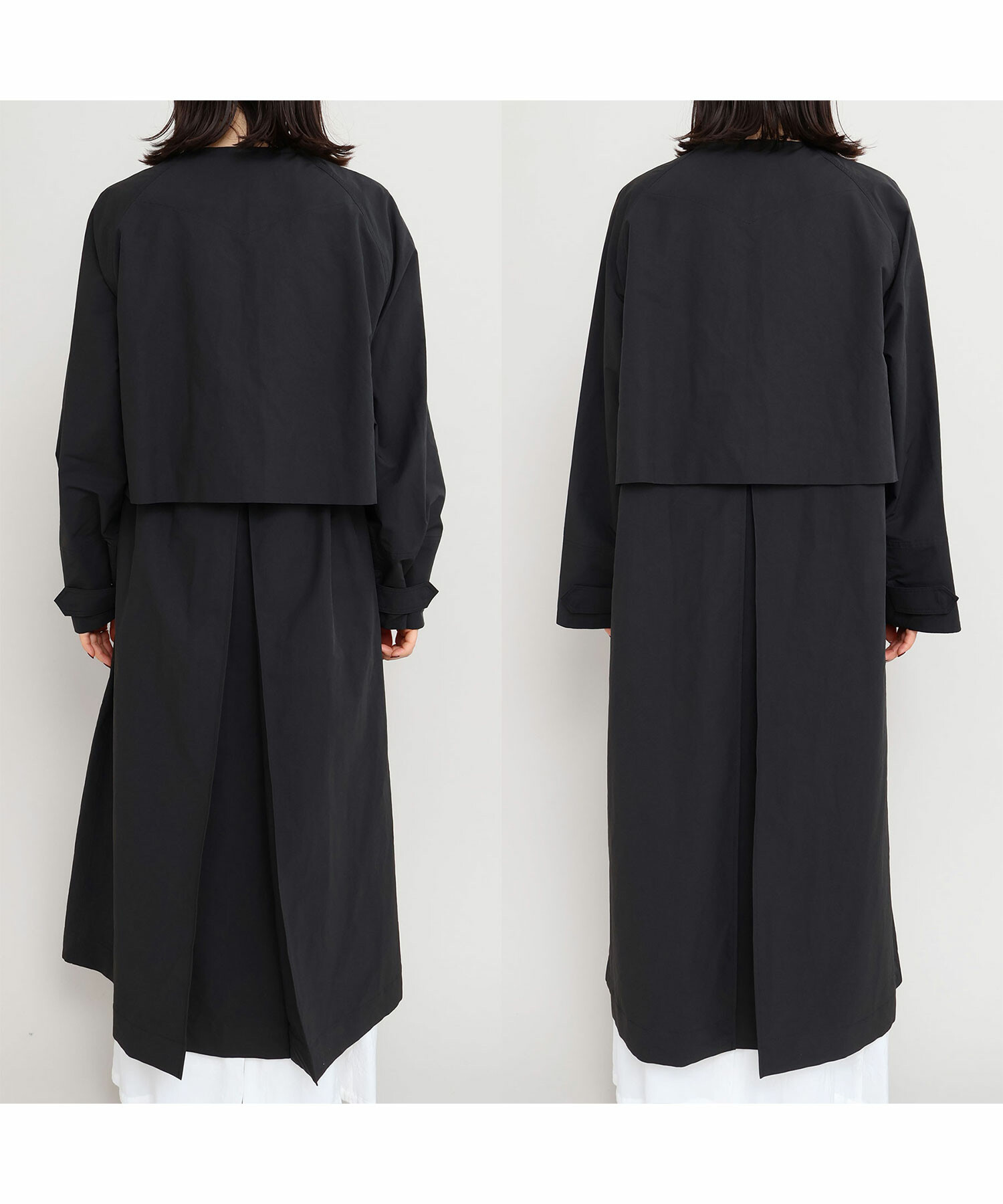 AMBIDEX Store 〇ピーチスキンタフタ ロング コート(F クロ): iki