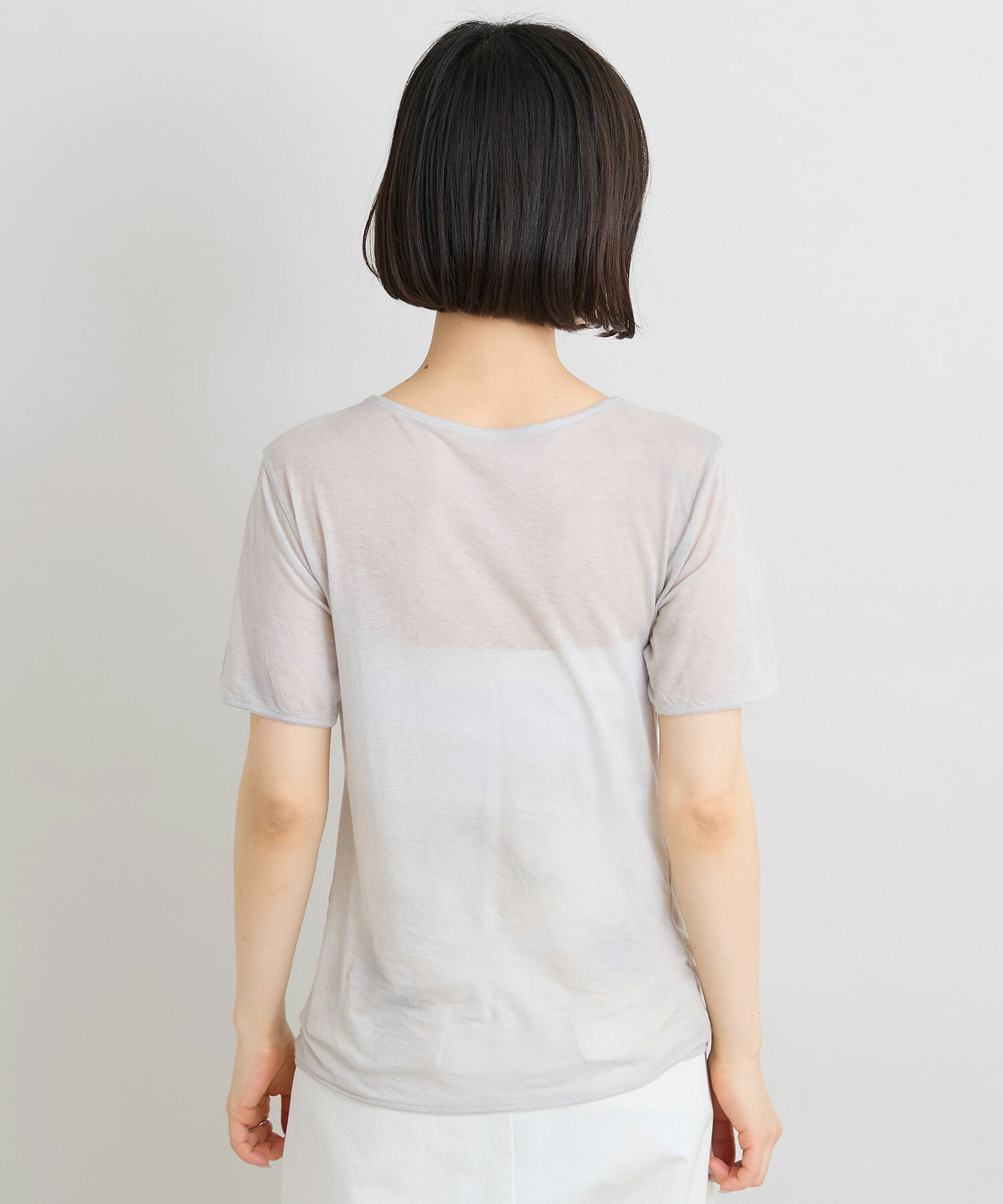 AMBIDEX Store △キュプラ綿天竺 半袖プルオーバー(F グレー): iki