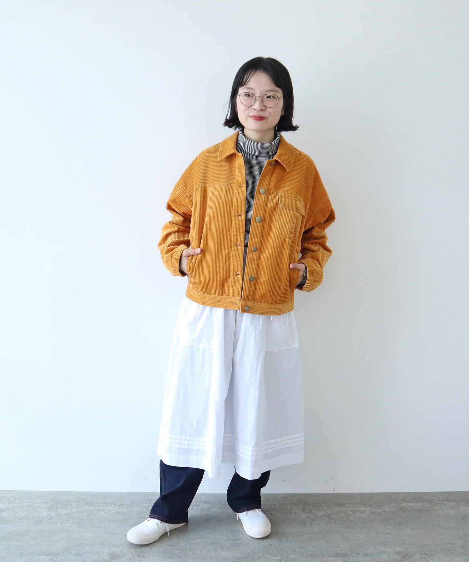 AMBIDEX Store ○○6Wコーデュロイ ブルゾン(F カーキ): PAR ICI