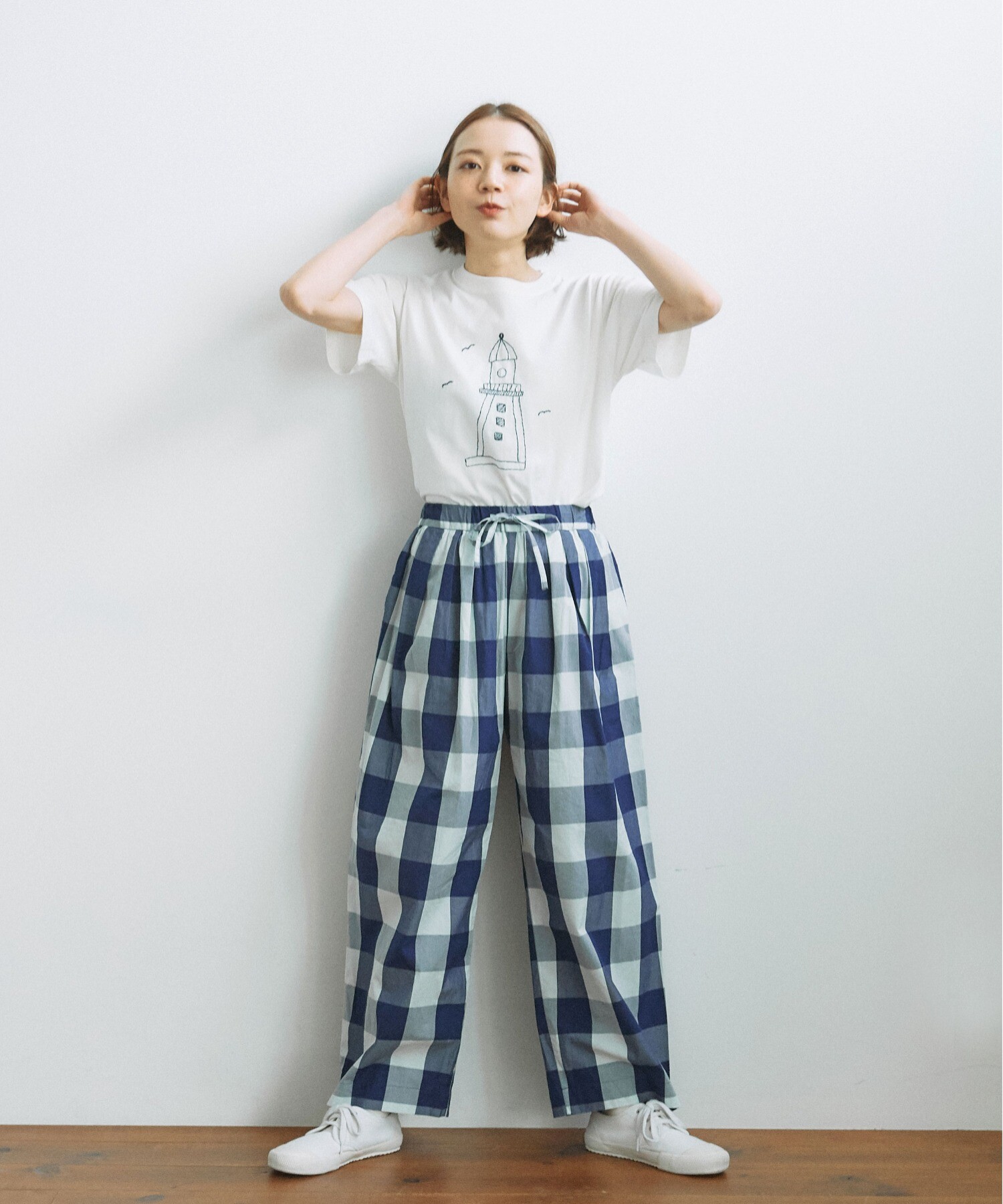 AMBIDEX Store ○灯台刺繍Tシャツ(F シロ): PAR ICI