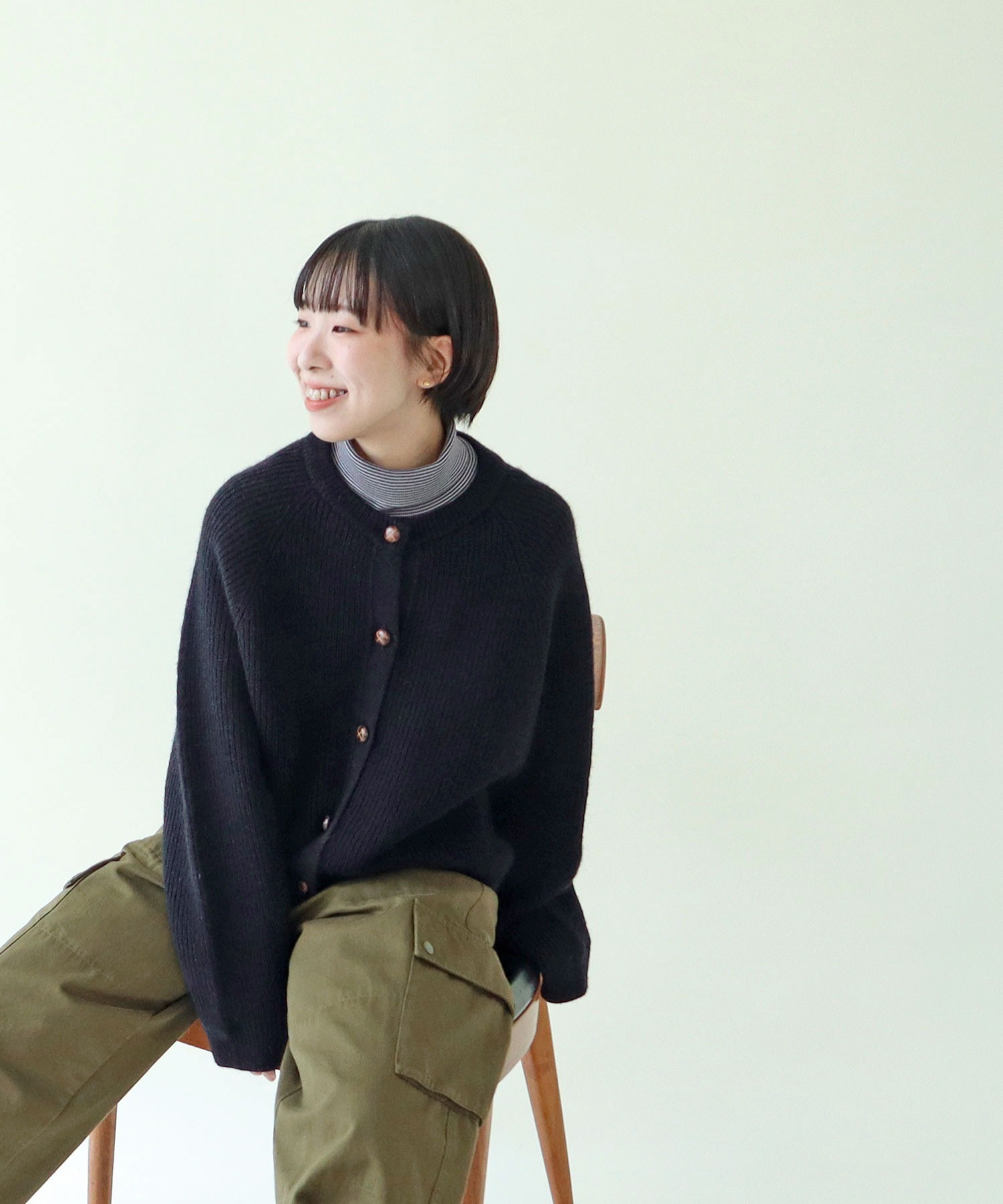 AMBIDEX Store 【予約販売】○BRITISH WOOL 片畦ニット