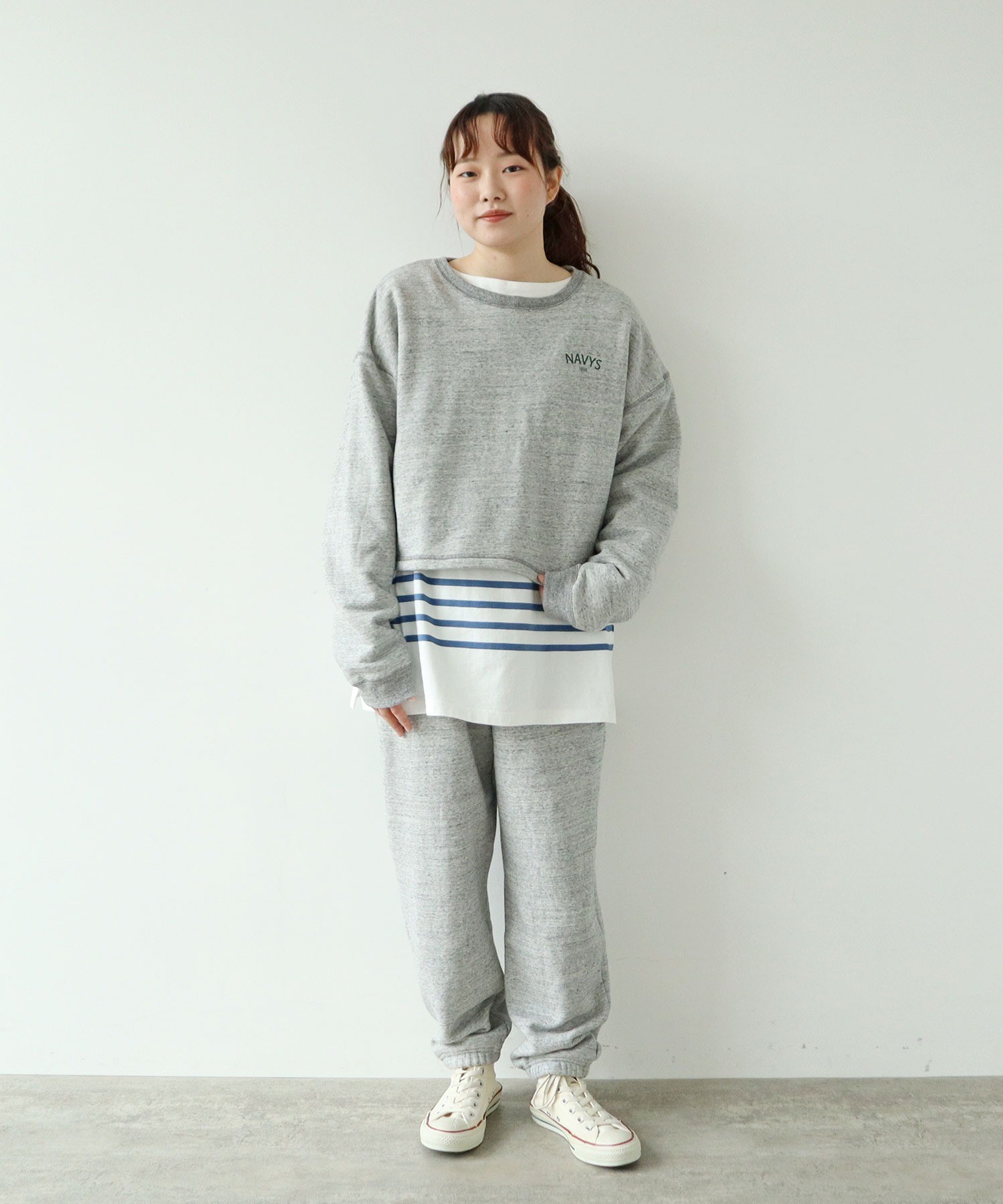 AMBIDEX Store △○NAVYS フレンチテリー スウェットパンツ(F グレー