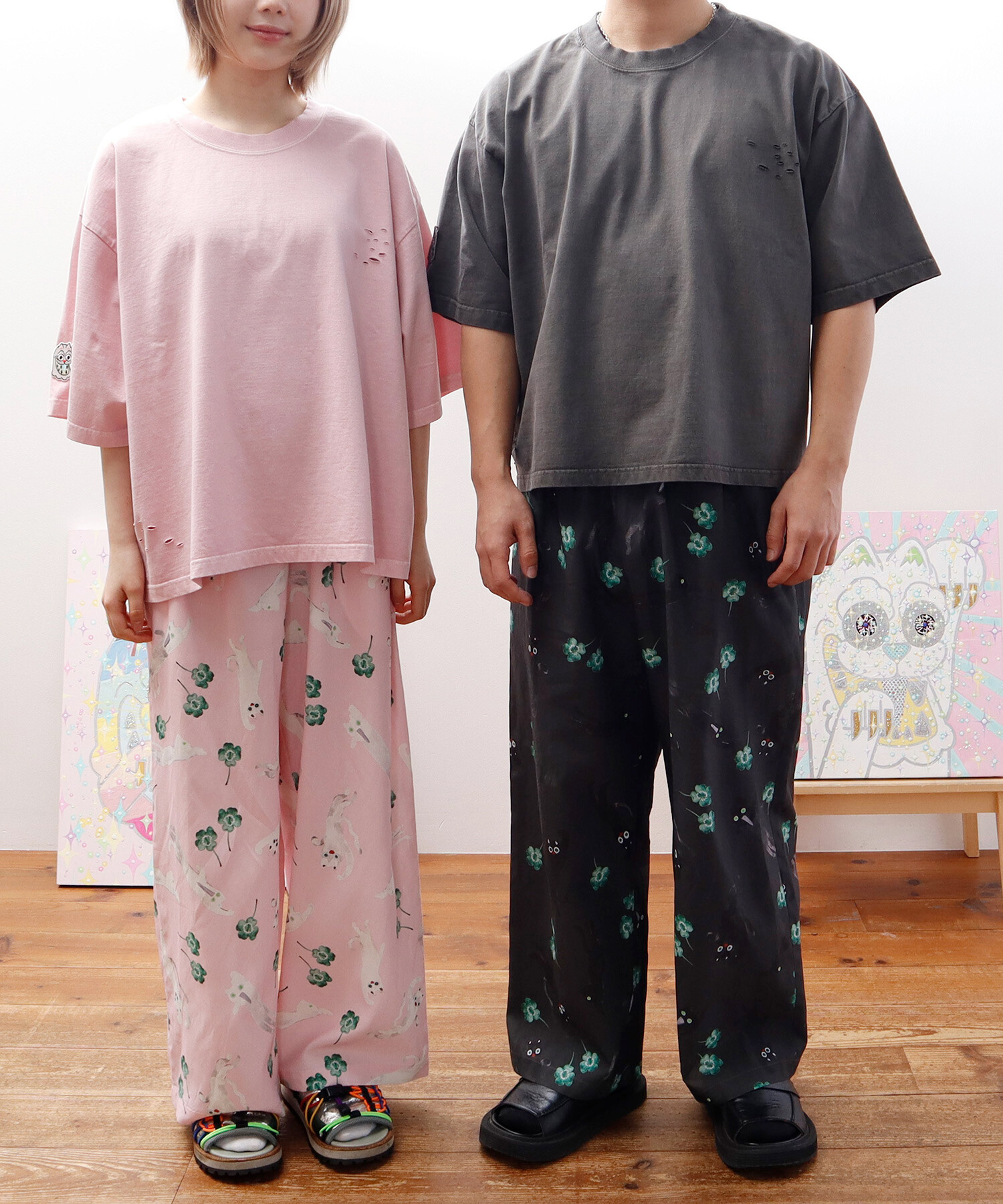 左model:159cm 右model:171cm