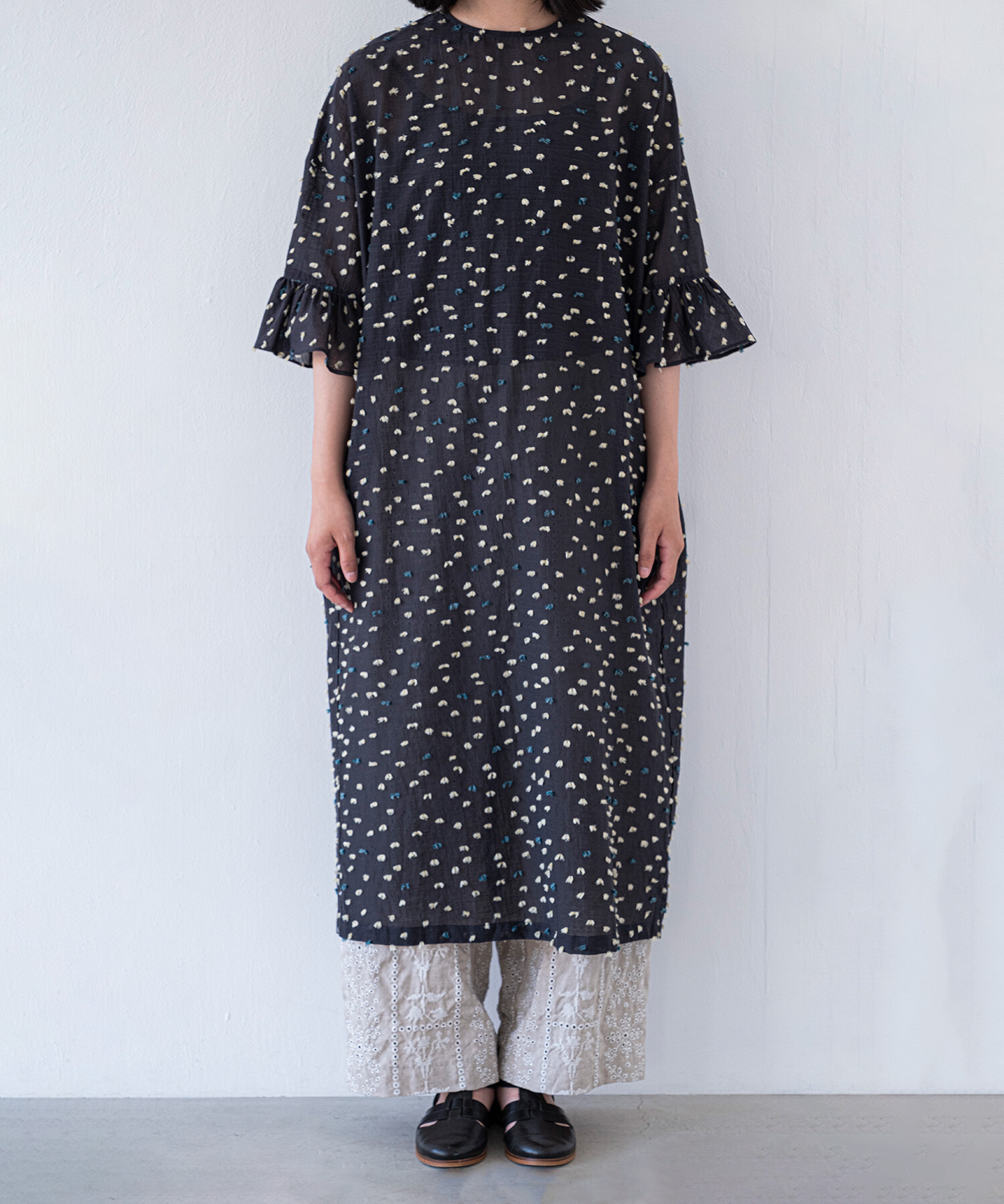 AMBIDEX Store 〇花吹雪' jacquard フリルワンピース(F