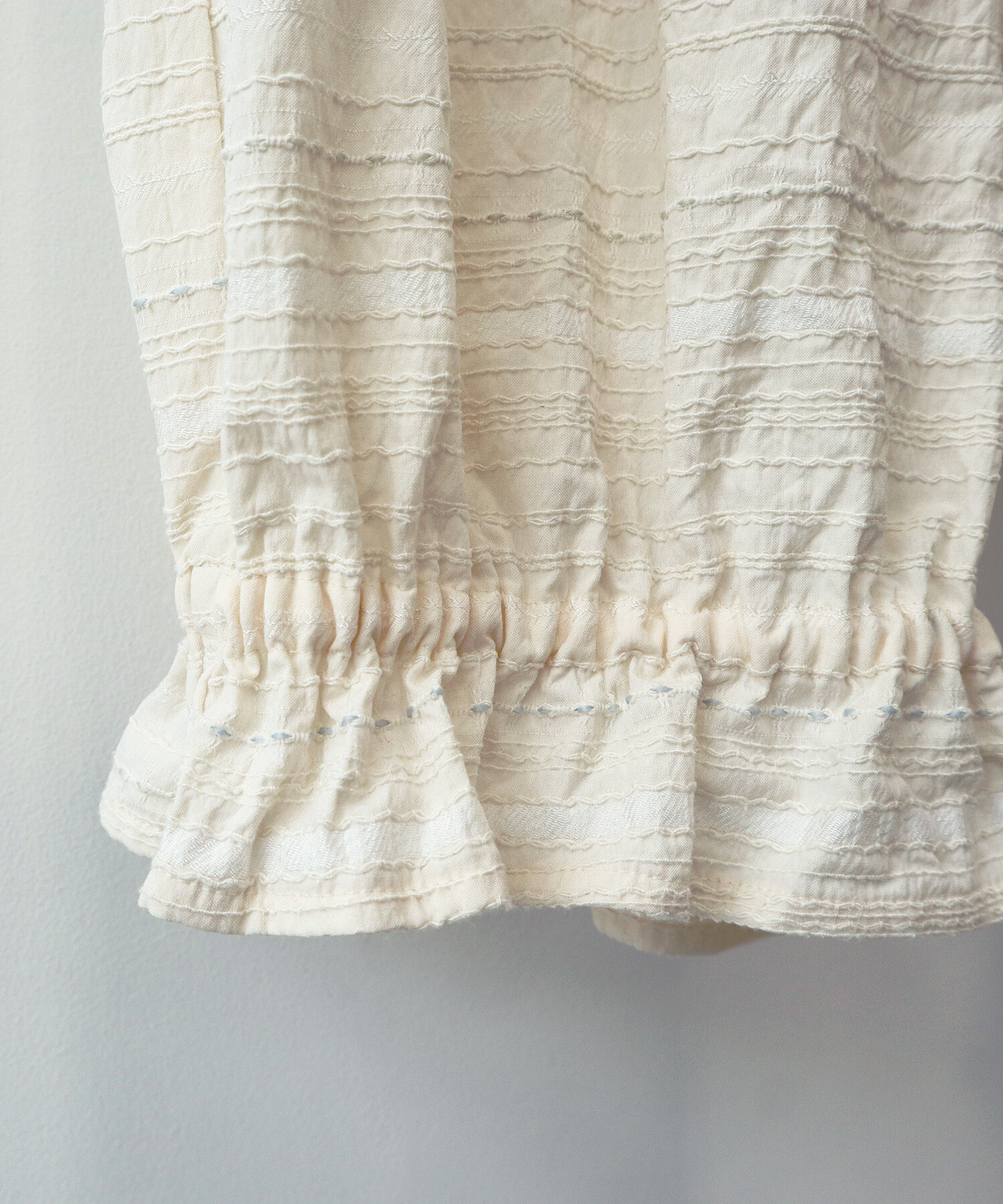 AMBIDEX Store 〇embroidery jacquard ギャザーパンツ(F キナリ