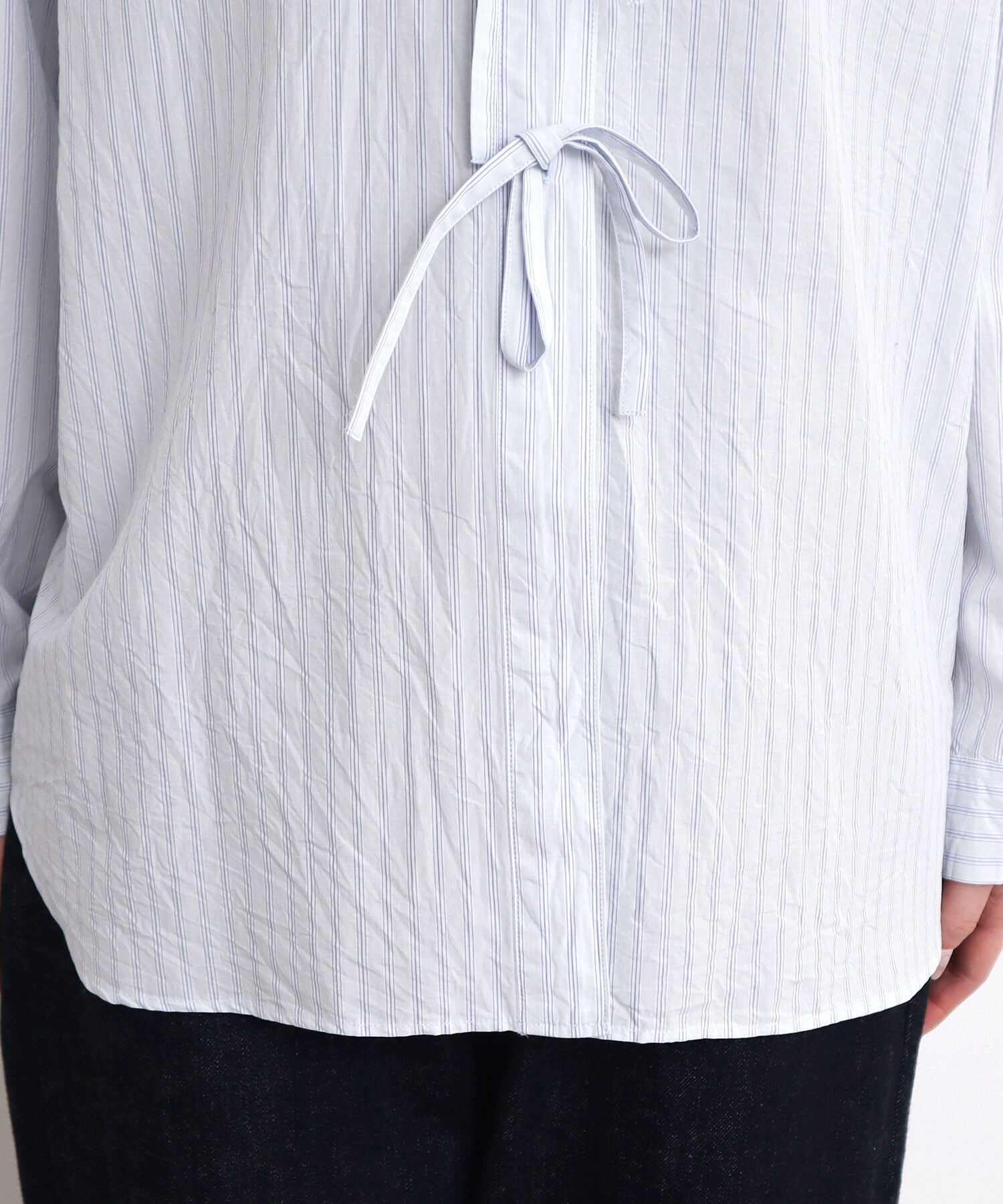 AMBIDEX Store 〇ribbon long shirt(F ストライプ): l'atelier
