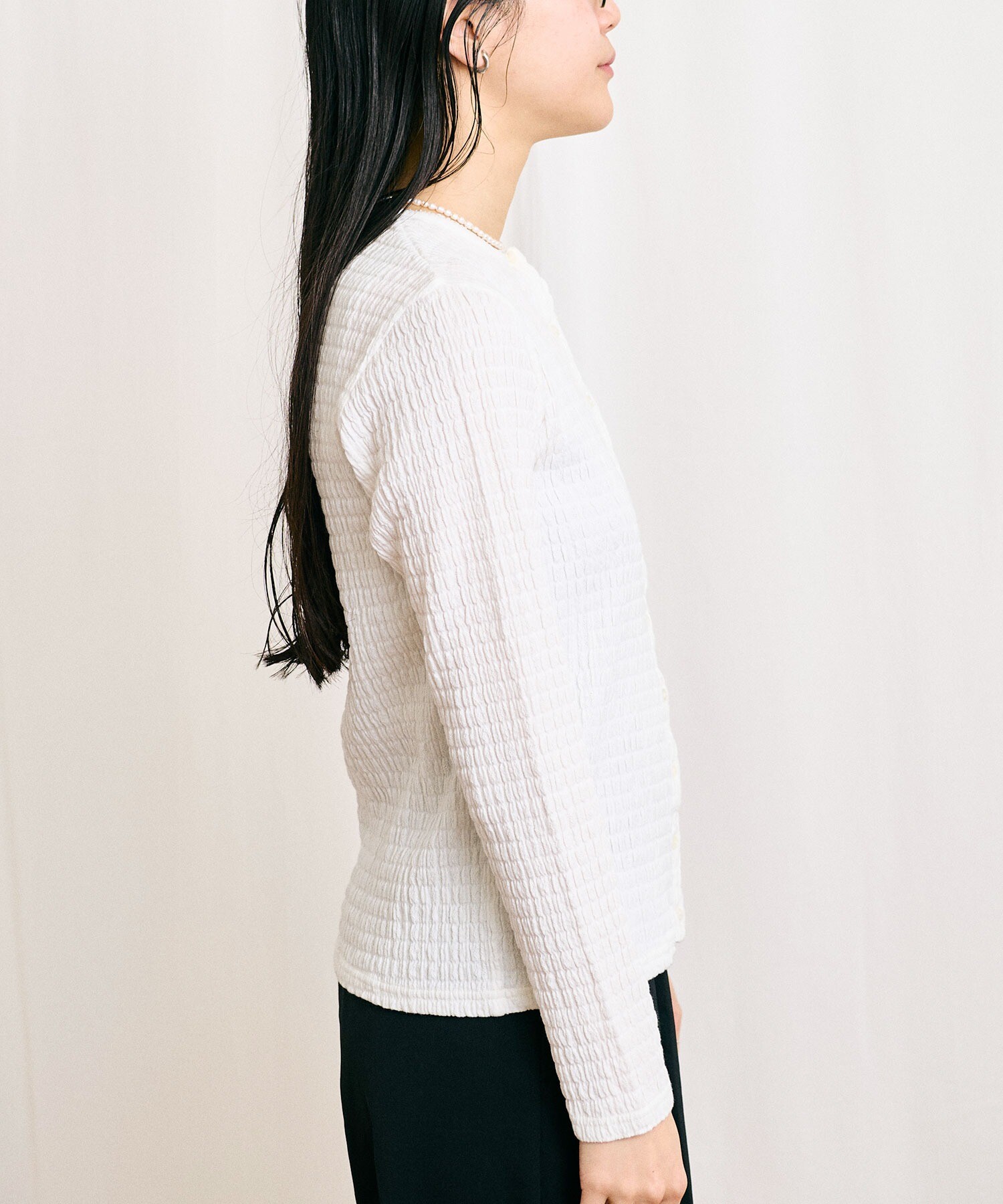 AMBIDEX Store 【予約販売】〇DAILY simple cardigan(F シロ): l