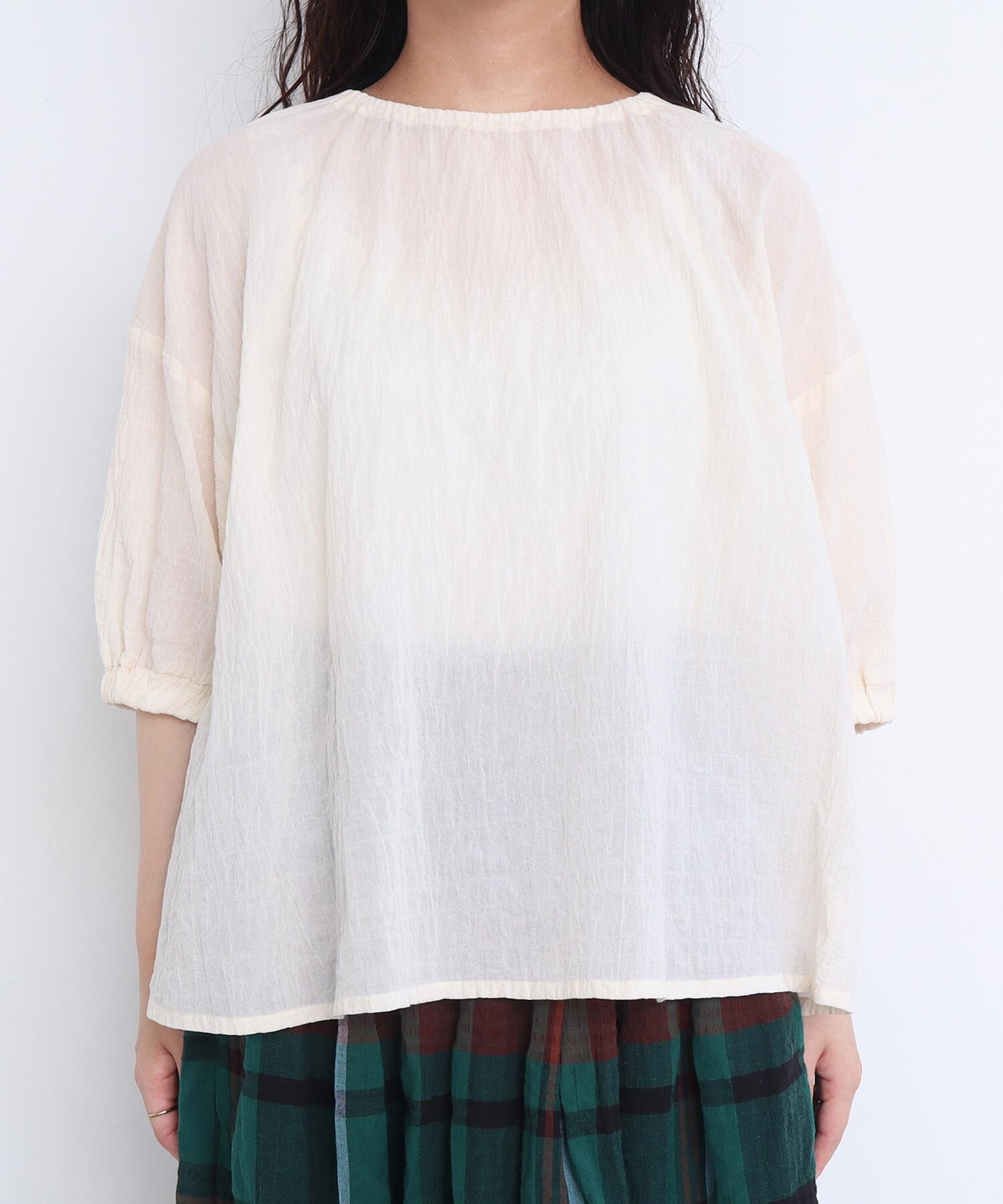 AMBIDEX Store Tシャツみたいなブラウス(F ブルー系その他): l