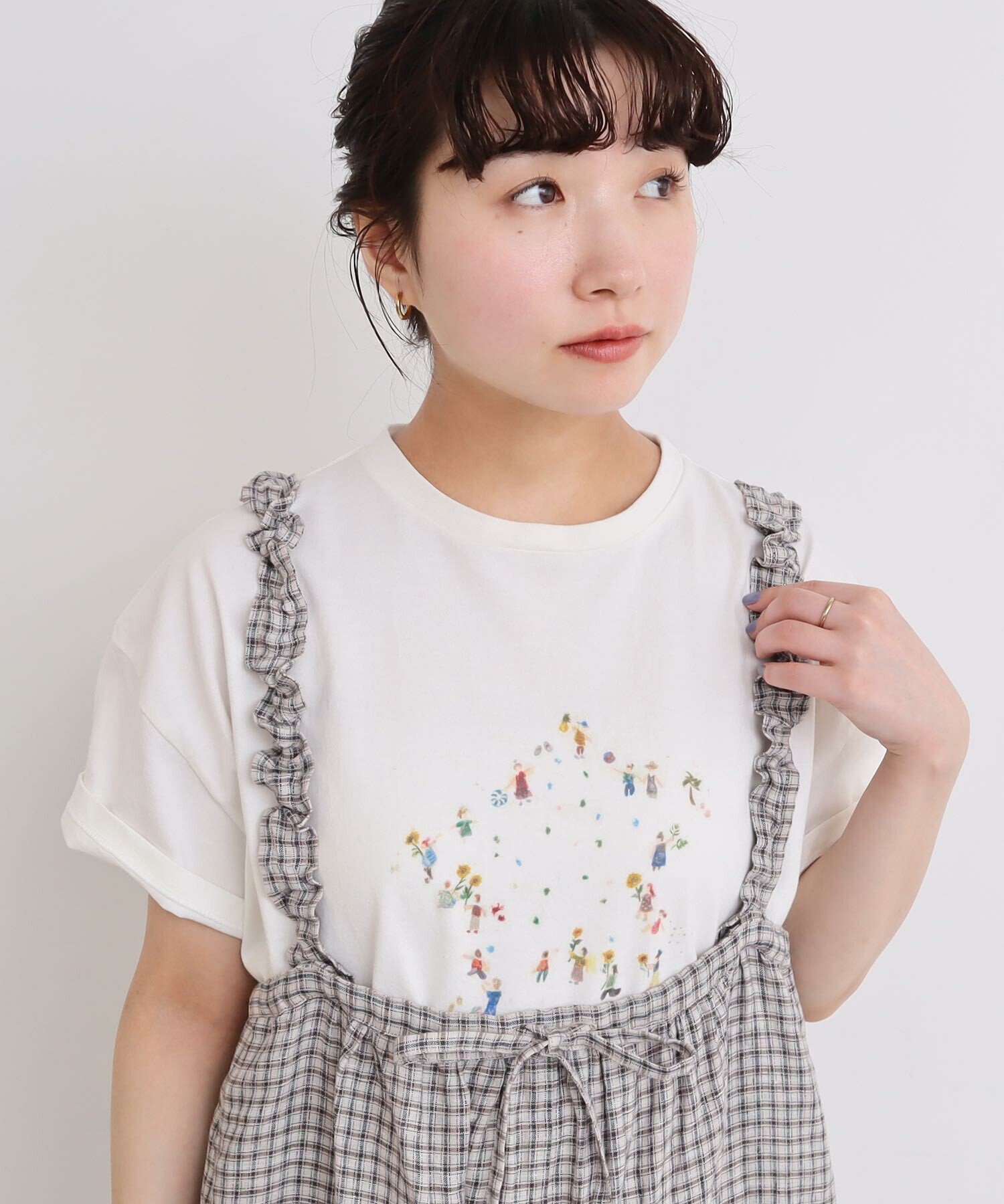 AMBIDEX Store △〇夏のひととき スケッチTシャツ(F キナリ): l