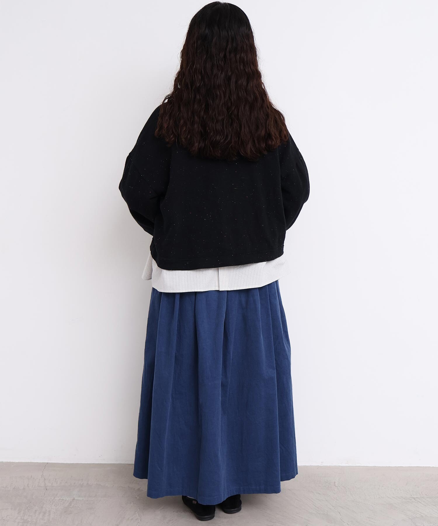 AMBIDEX Store カラフルネップ裏毛 ミニカーディガン(F パープル): l