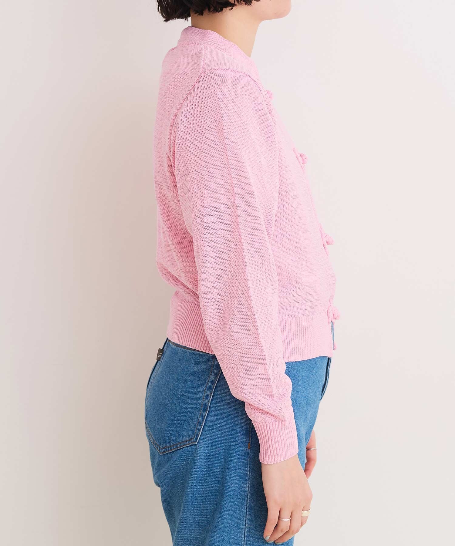 AMBIDEX Store 【予約販売】〇COTTON NYLON 華釦 カーディガン(F