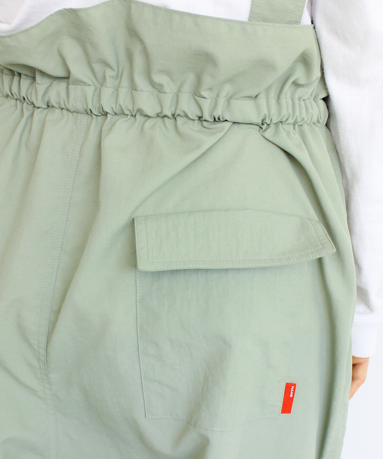 AMBIDEX Store 【予約販売】○NYLON TAFFETA gather frill snow pants 