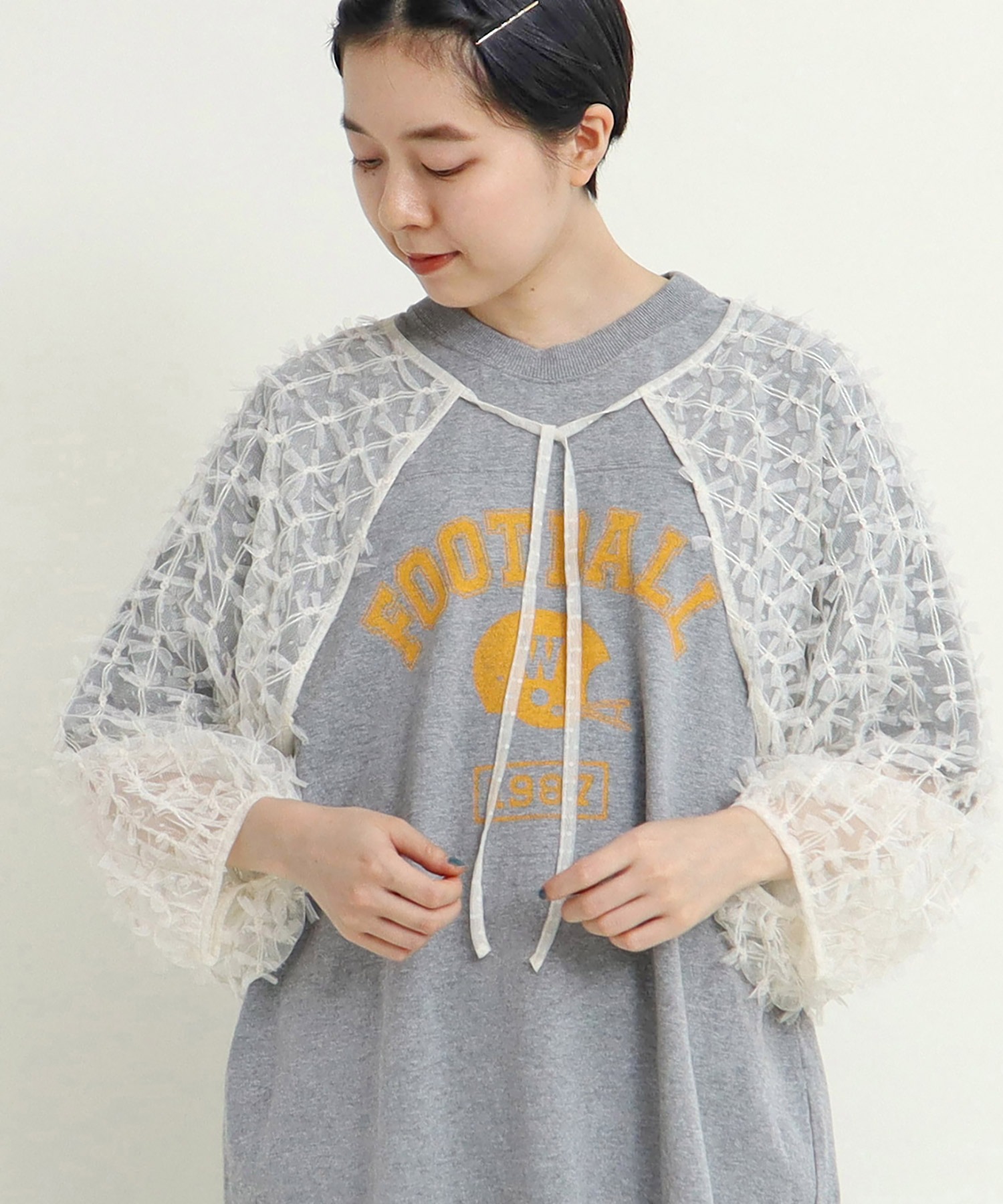 AMBIDEX Store ○○アメリカンドライ天竺 フットボールTシャツ