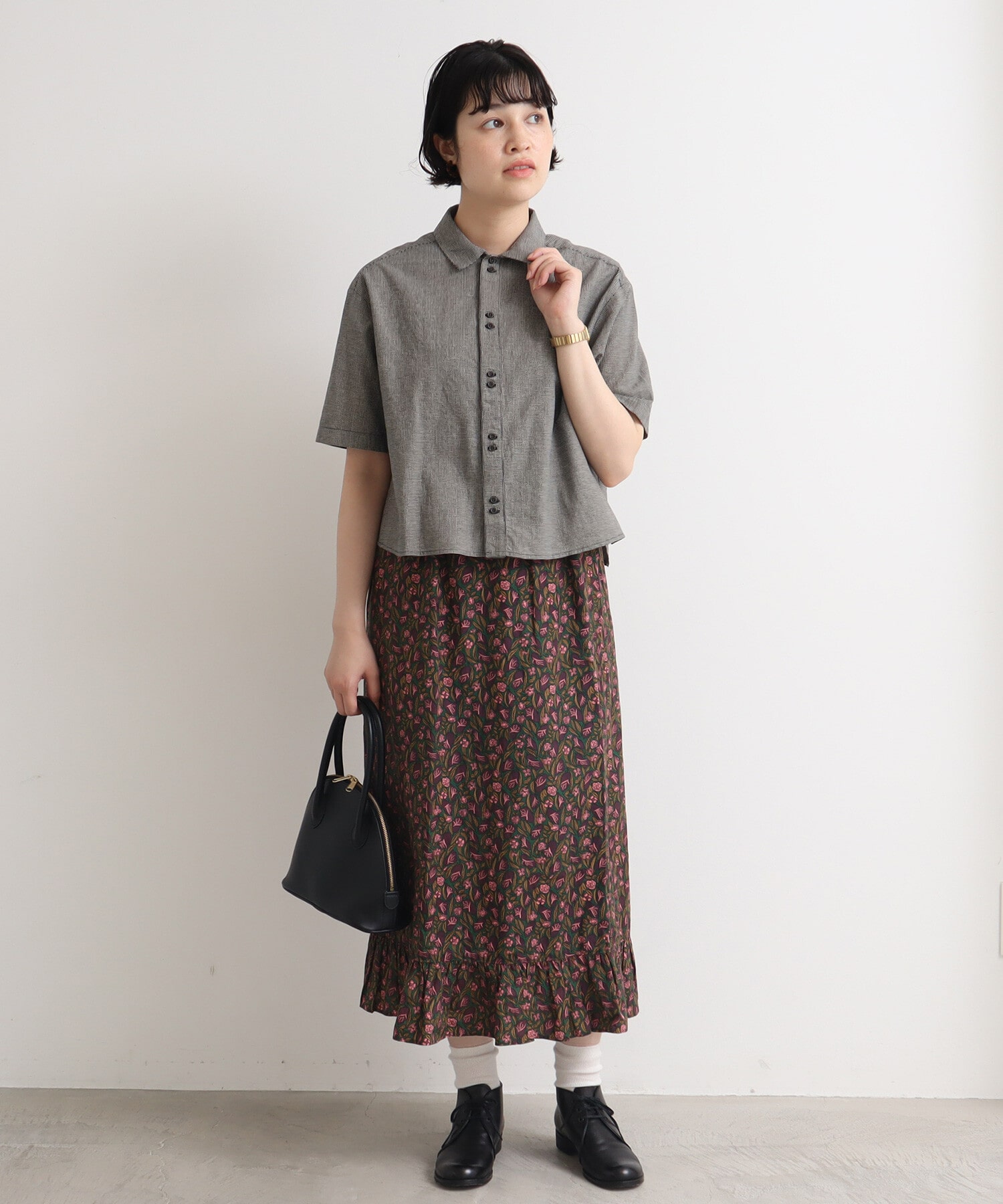 AMBIDEX Store △60s フレンチリネン boy shirt(F シロ): bulle de savon