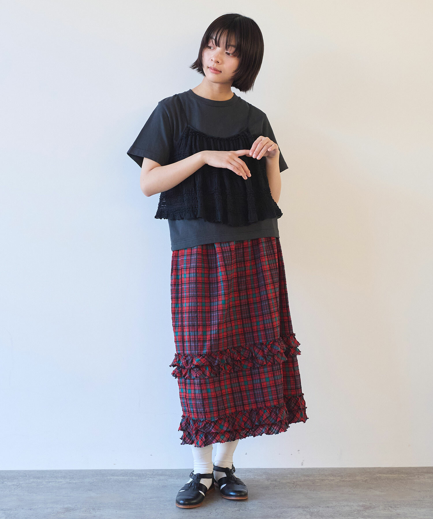 AMBIDEX Store △〇 tiered lace ビスチェ(F クロ): bulle de savon