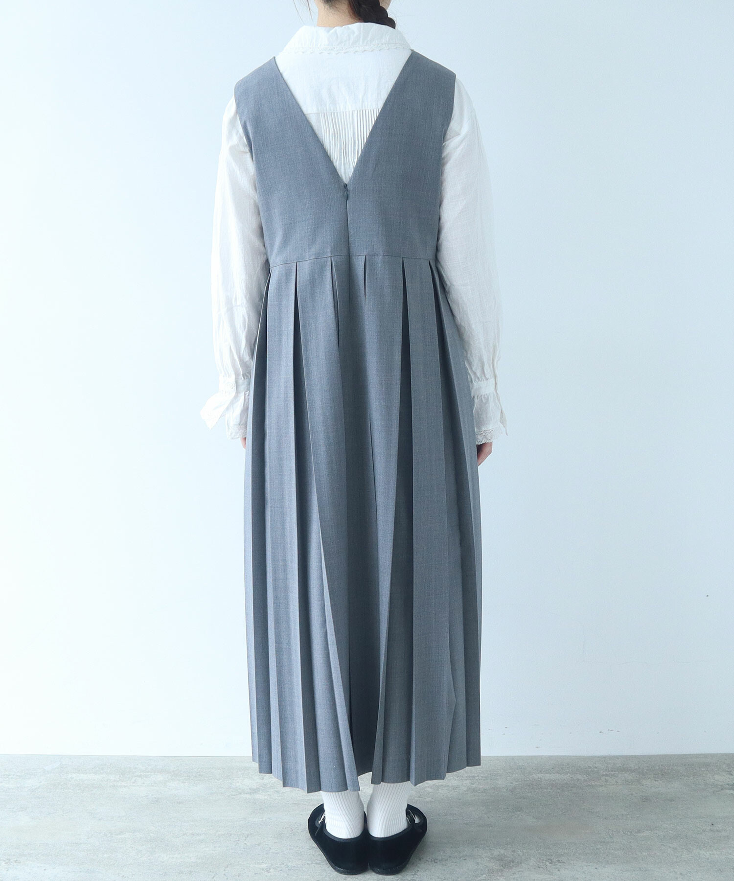 ビュルデサボン ジャンパースカート AMBIDEX Store 〇 2 / 80 TWツイル プリーツジャンパースカート(F