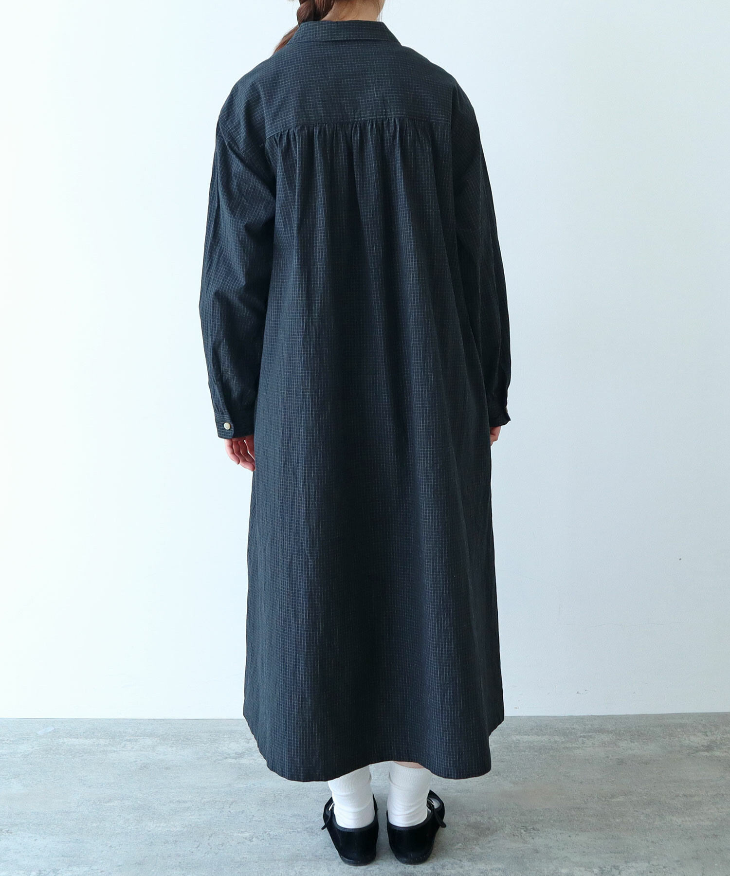 AMBIDEX Store △〇 ナチュラルリップルボイル シャツワンピース(F