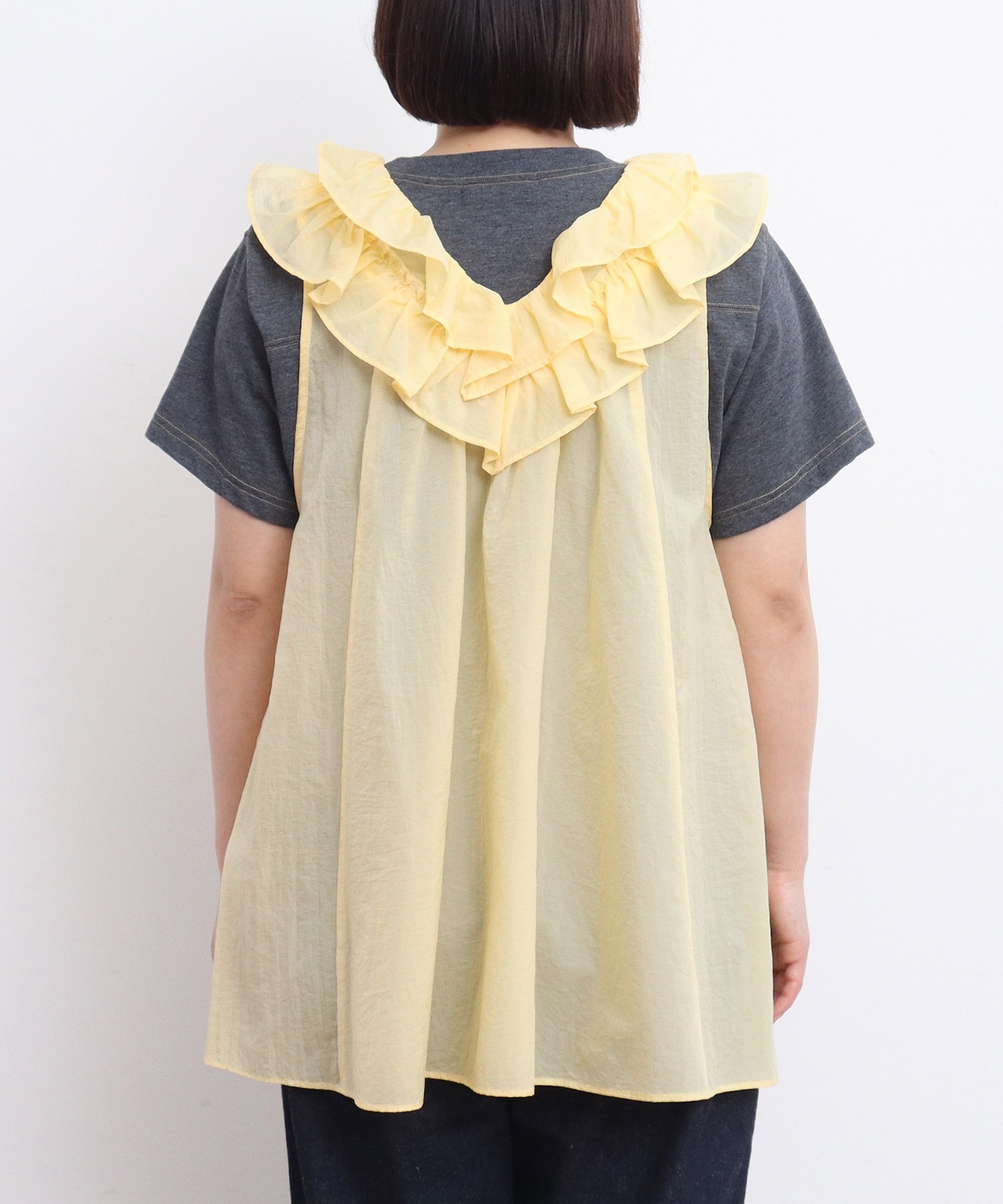 美品☆FOXEY フォクシー 36754 トゥーフリルラッフルヘムドレス