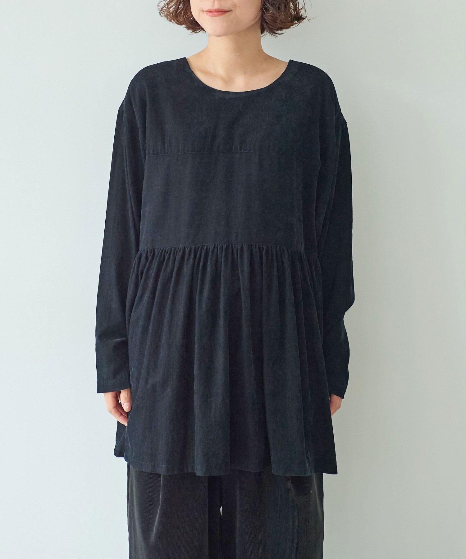 AMBIDEX Store ○シャンブレーコールタックシャツ2wayチュニック