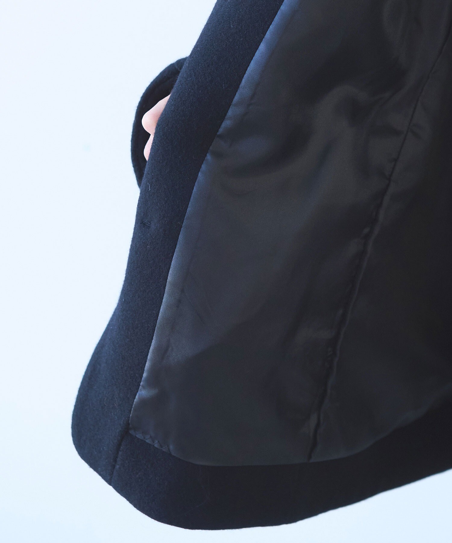 AMBIDEX Store ○ウールsuper100 middle length cocoonコート(F グレー