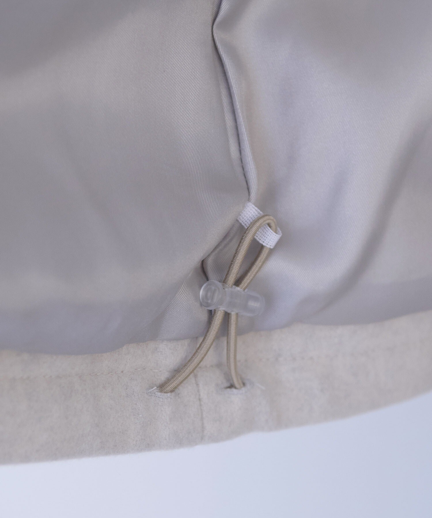 AMBIDEX Store @W/super100 bottleneck drawstrings hem コート(F クロ