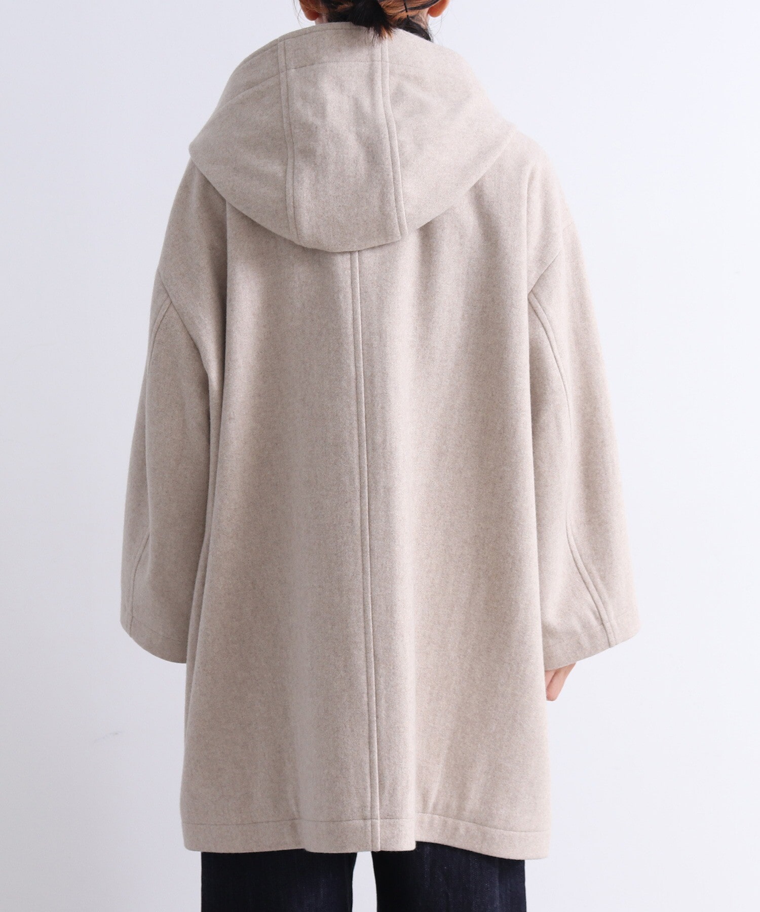 AMBIDEX Store Wool/super100 midle length duffle コート(F クロ): yuni