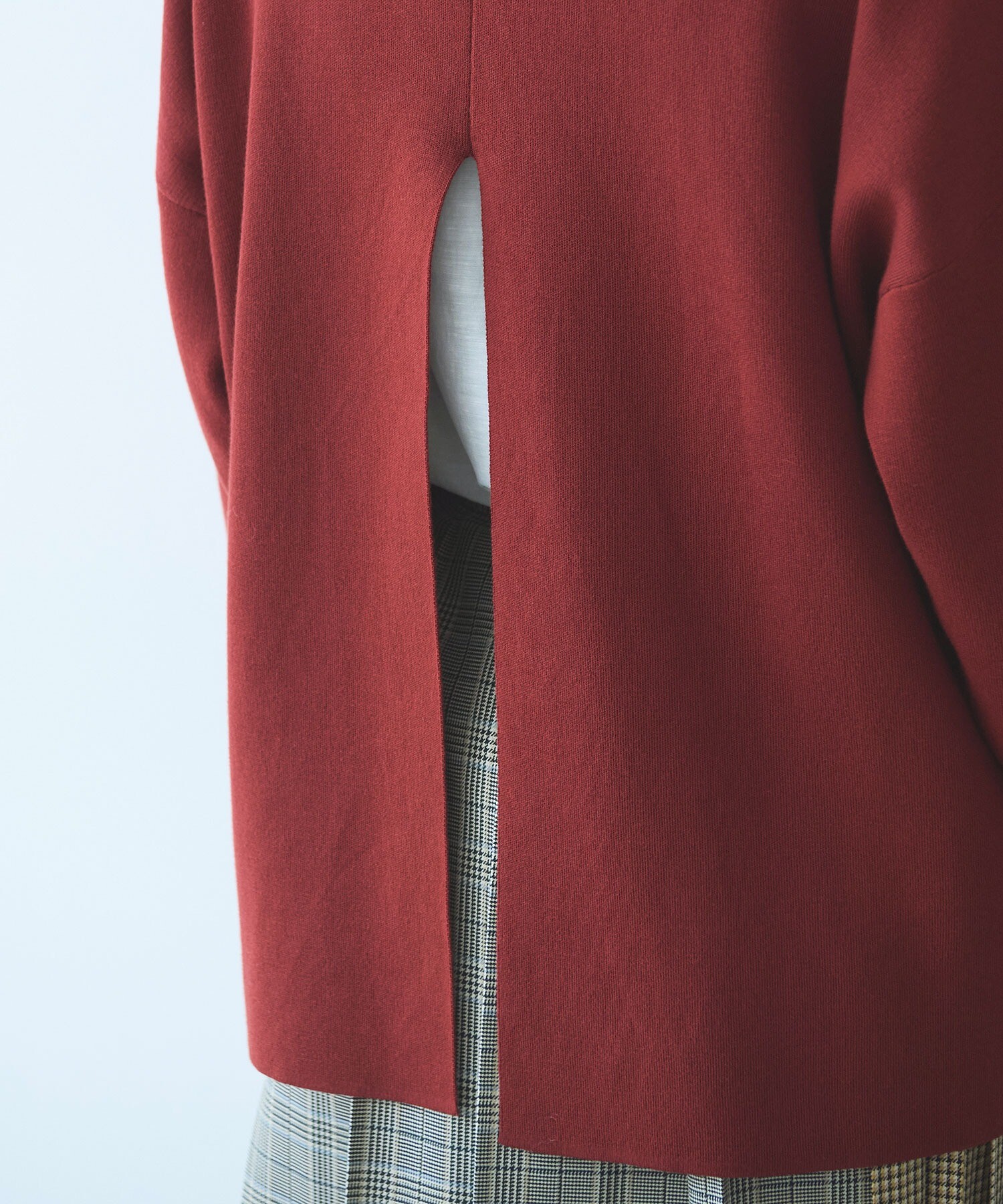 新品ルージュヴィフアンナ　 シアーフリンジニット　UNITEDARROWS AMBIDEX Store 【予約販売】○コットンスムース 2way ハイネック