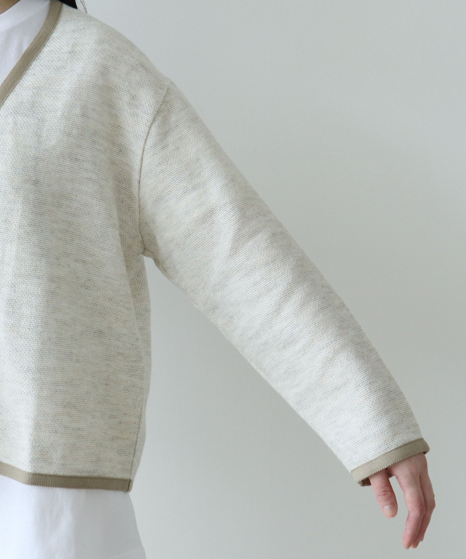 AMBIDEX Store ○○SRY ラミーナイロン カーディガンジャケット(F  