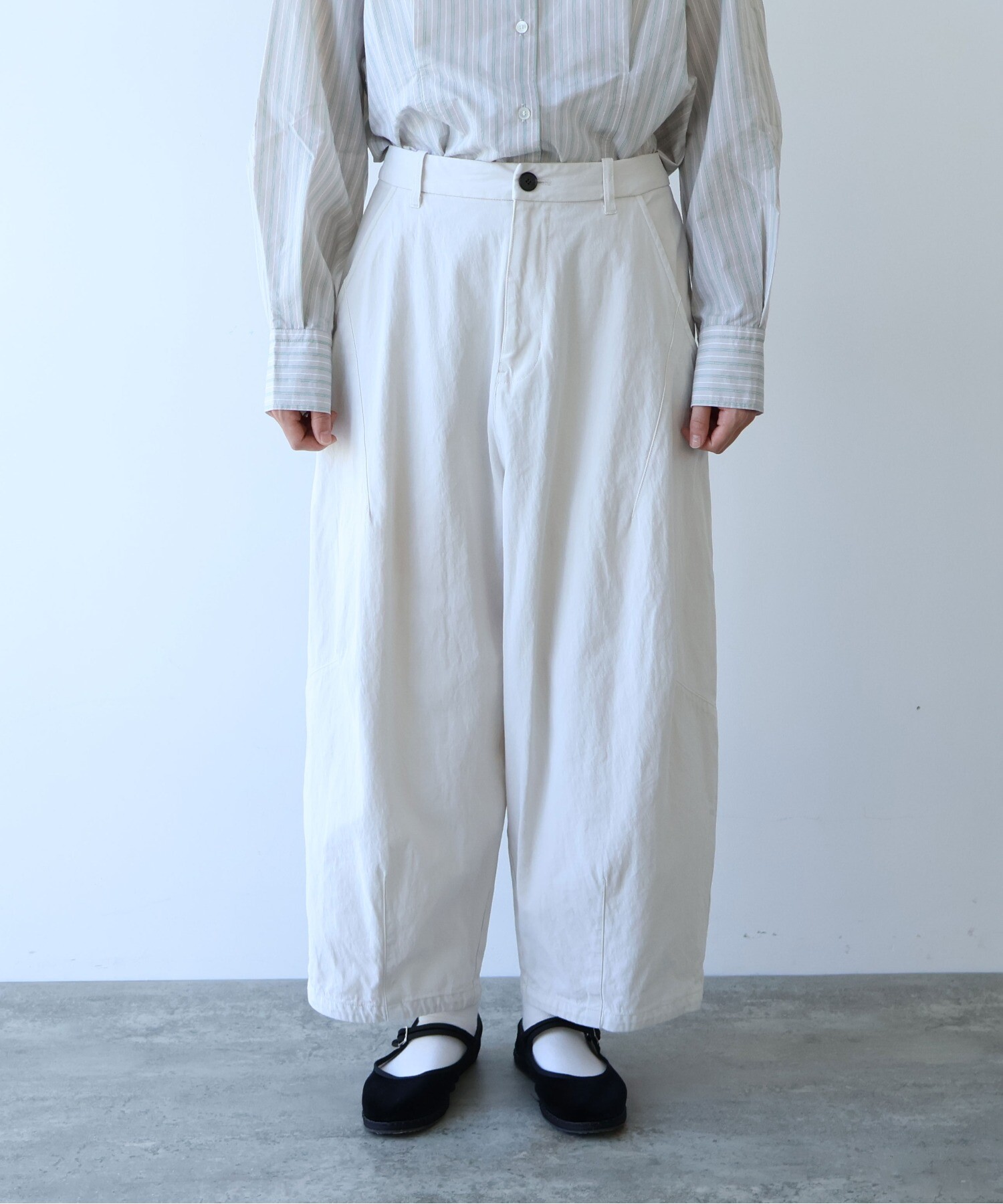 AMBIDEX Store ○強撚コットン近江晒 コクーンパンツ(F カーキ): yuni