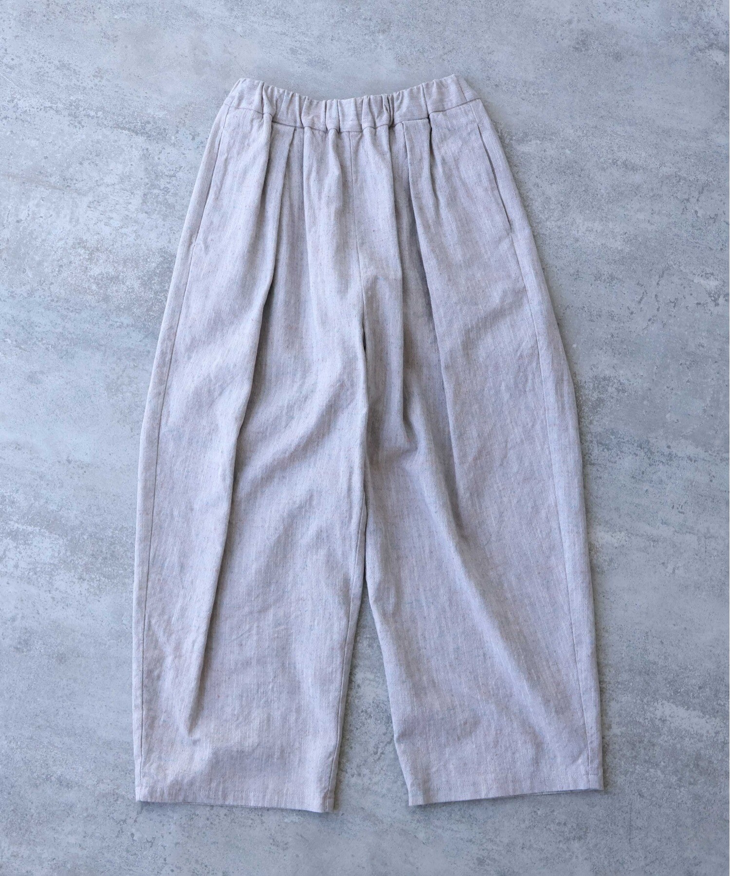 AMBIDEX Store ○slab nep tweed gum tack パンツ(F グレー): yuni