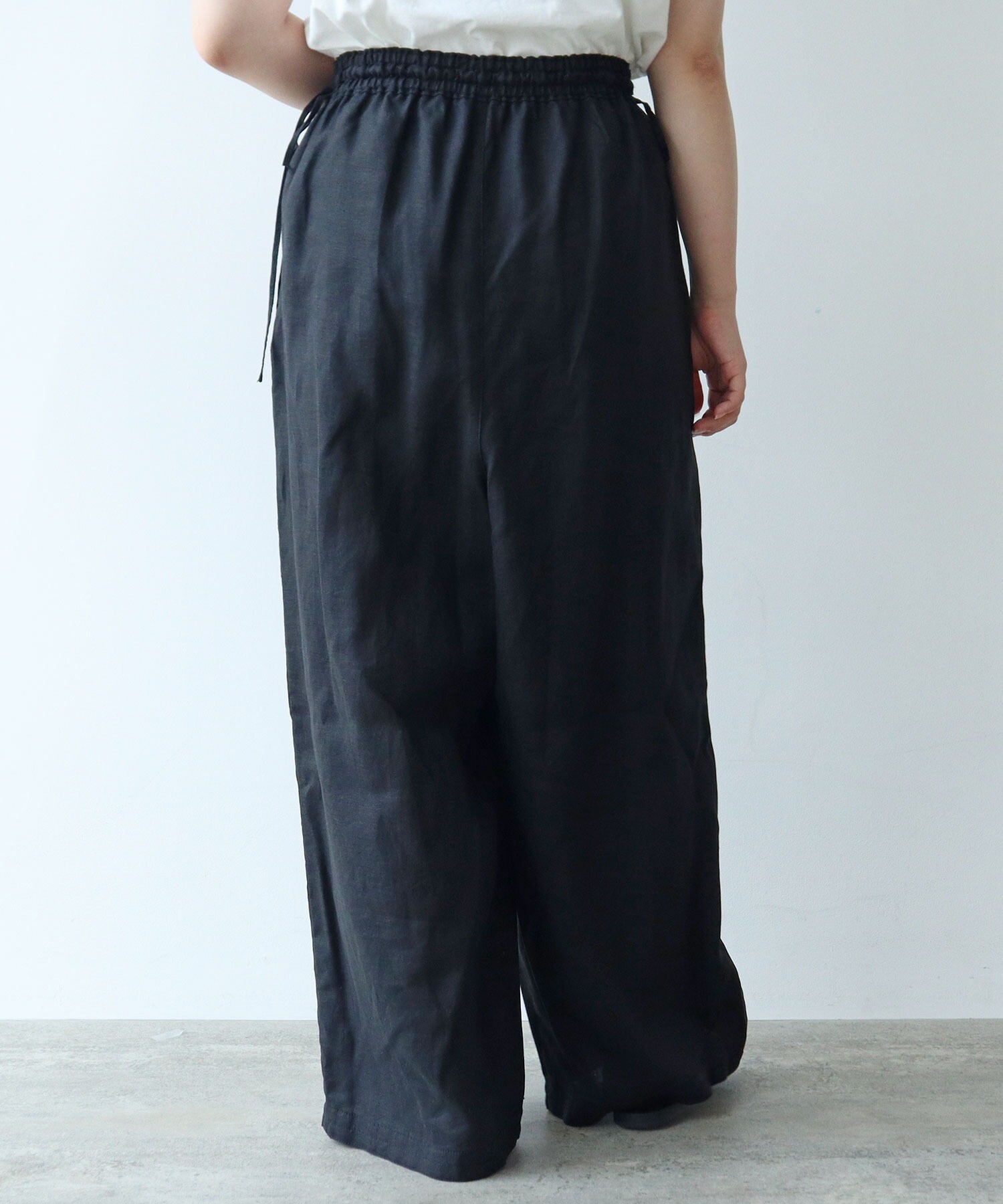 AMBIDEX Store △○Linen drawstrings パンツ(F オレンジ): yuni