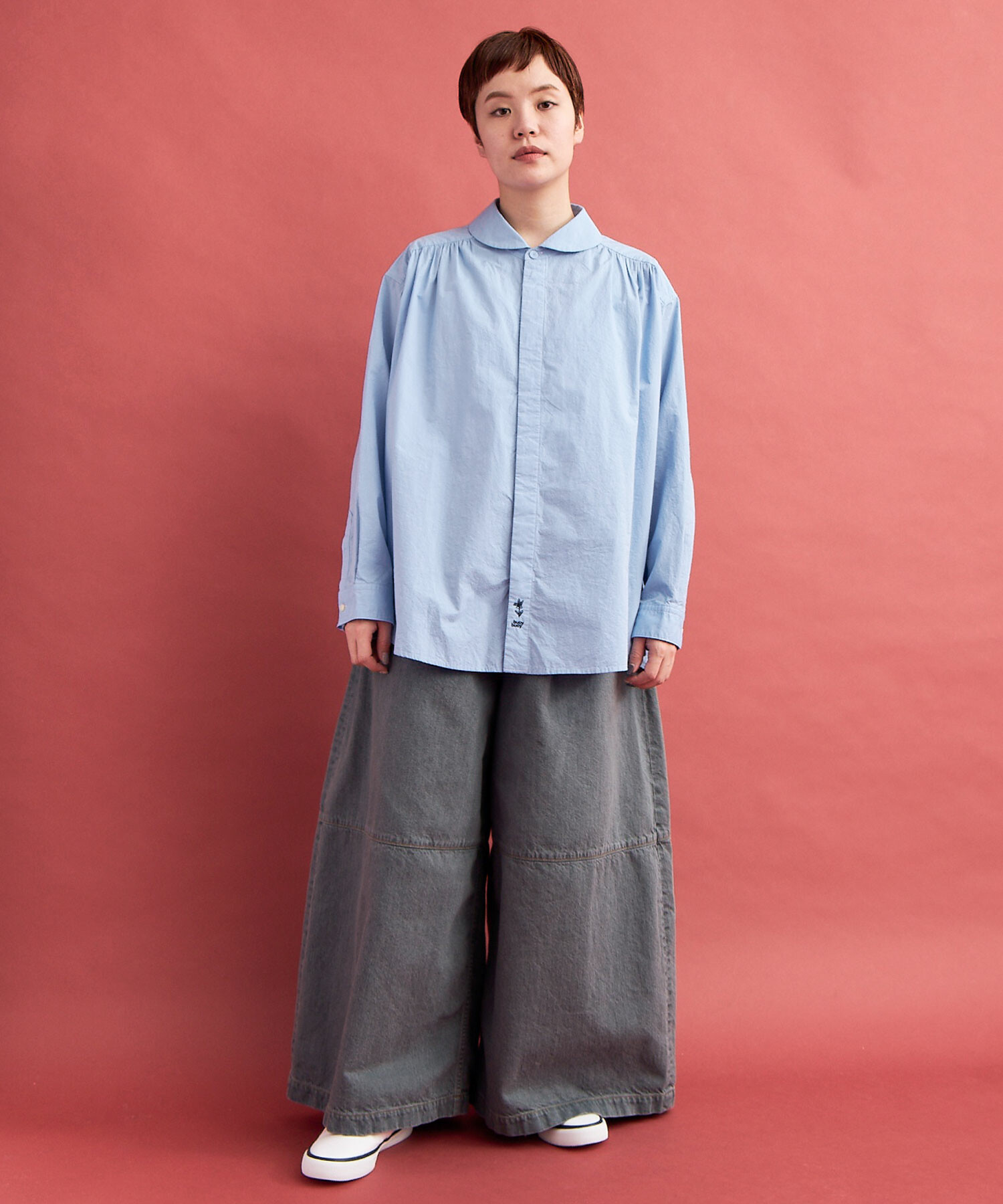 パンツ・ボトムスその他 HUECLOSET Deep Dyeing Bermuda Pants P-DAYETZ-SHORT-FEM Pleather cargo Bermuda pants｜ブラック