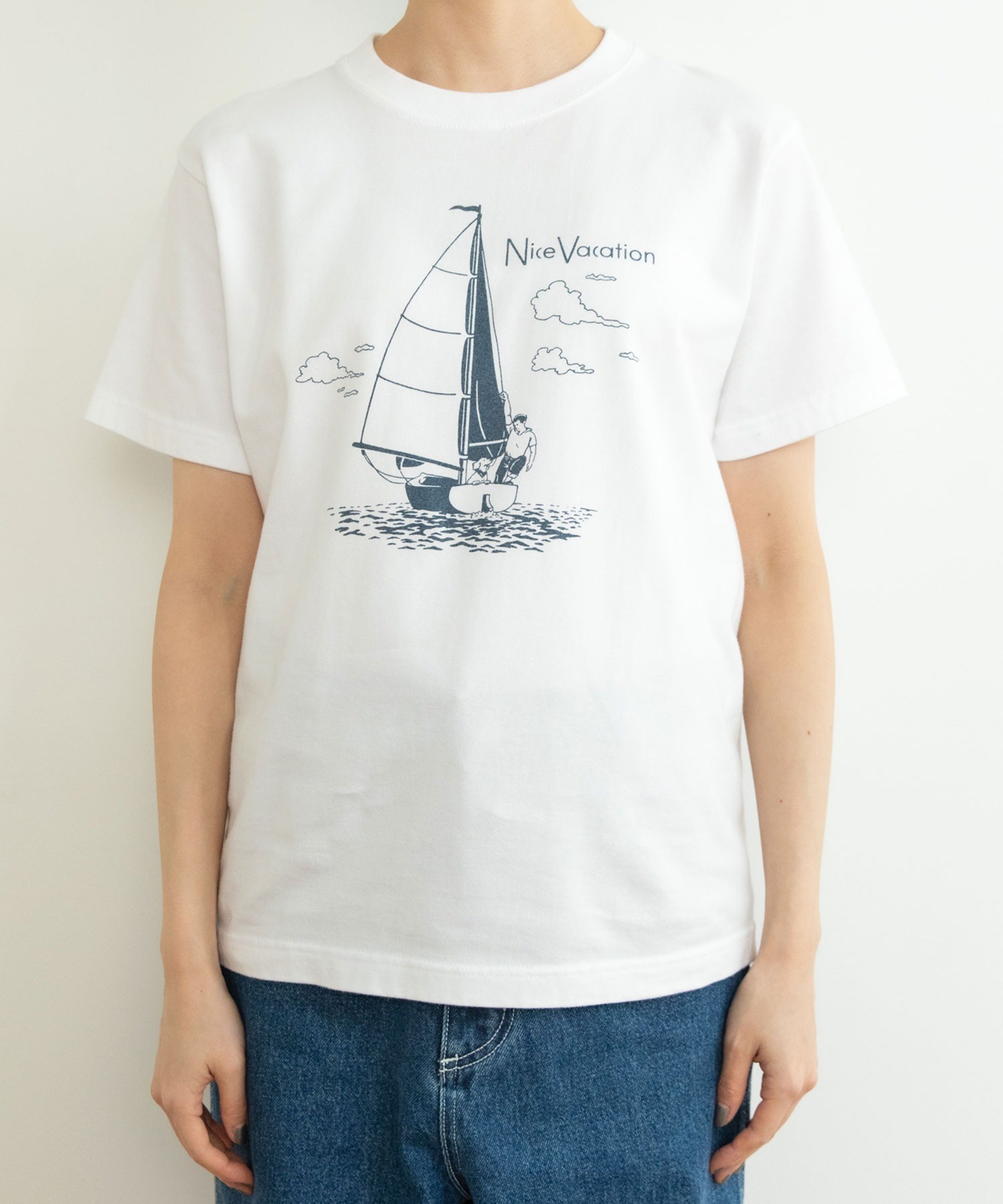 AMBIDEX Store ○わんこと休日Tシャツ(S シロ): PAR ICI
