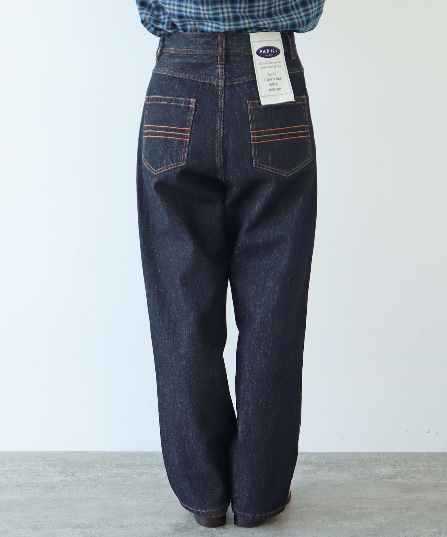 AMBIDEX Store 13OZデニム ストレートパンツ(M アオ): PAR ICI