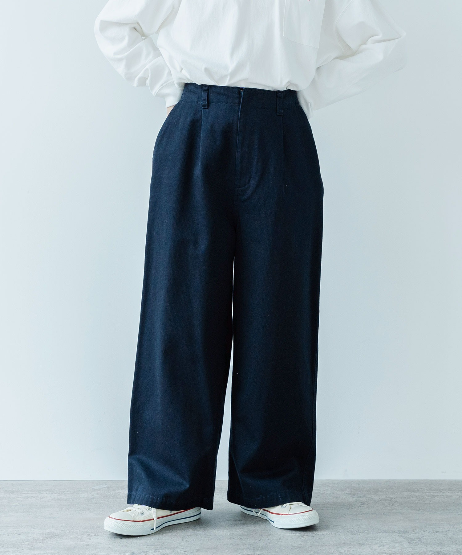 AMBIDEX Store ○チノ後ろゴム タックパンツ(F コン): PAR ICI