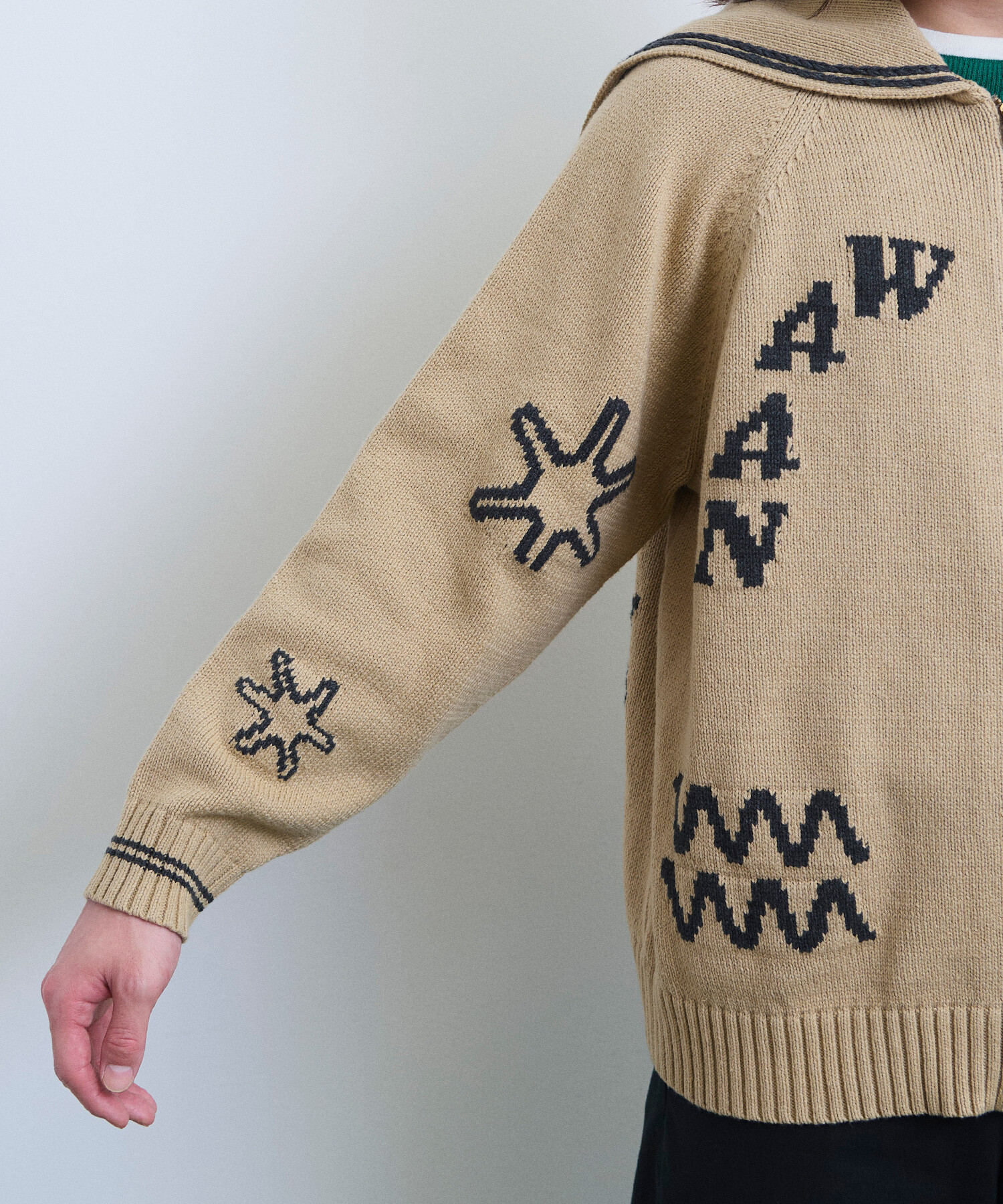 3316【激レア・美品】ハーディエイミス ビッグ刺繍バックロゴ ニットブルゾン 2025年最新】Yahoo!オークション -ハーディエイミス セーターの中古品