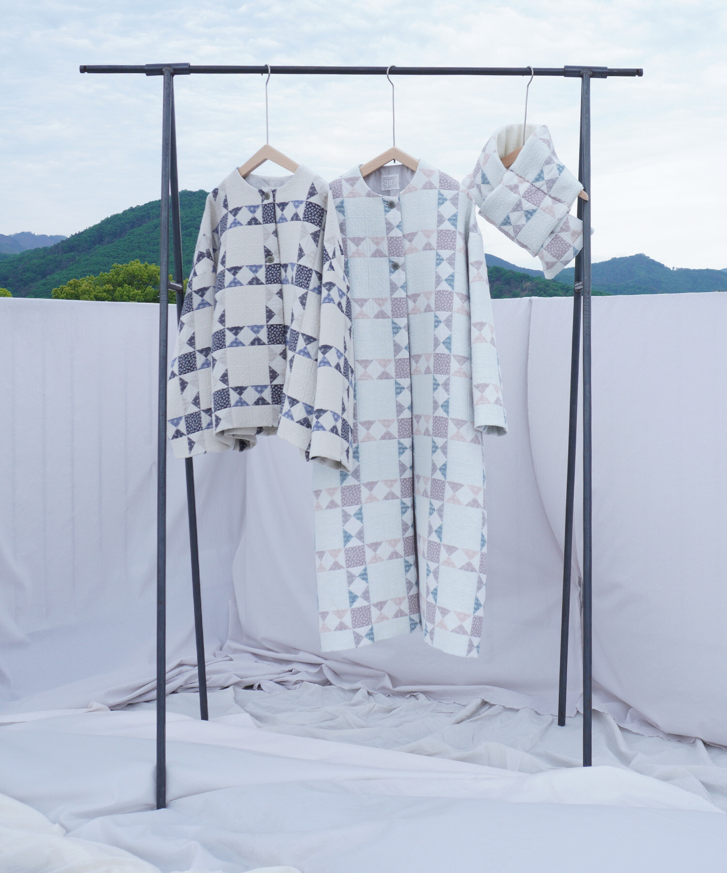AMBIDEX Store 〇patchwork quilt jacquard ショートジャケット AMBIDEX Store 〇patchwork quilt jacquard ショートジャケット